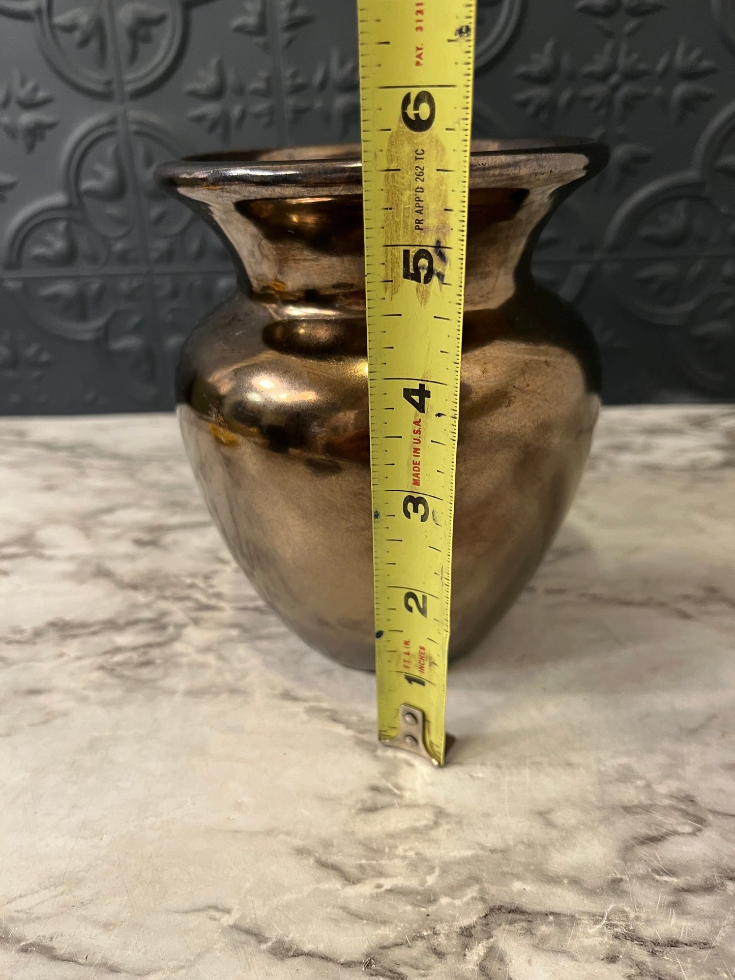Bronze Metallic Round planter