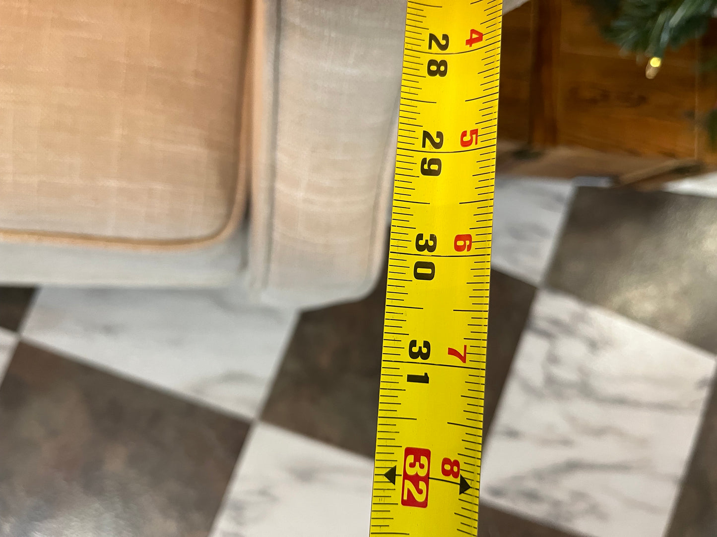 Cream Tufted Recliner