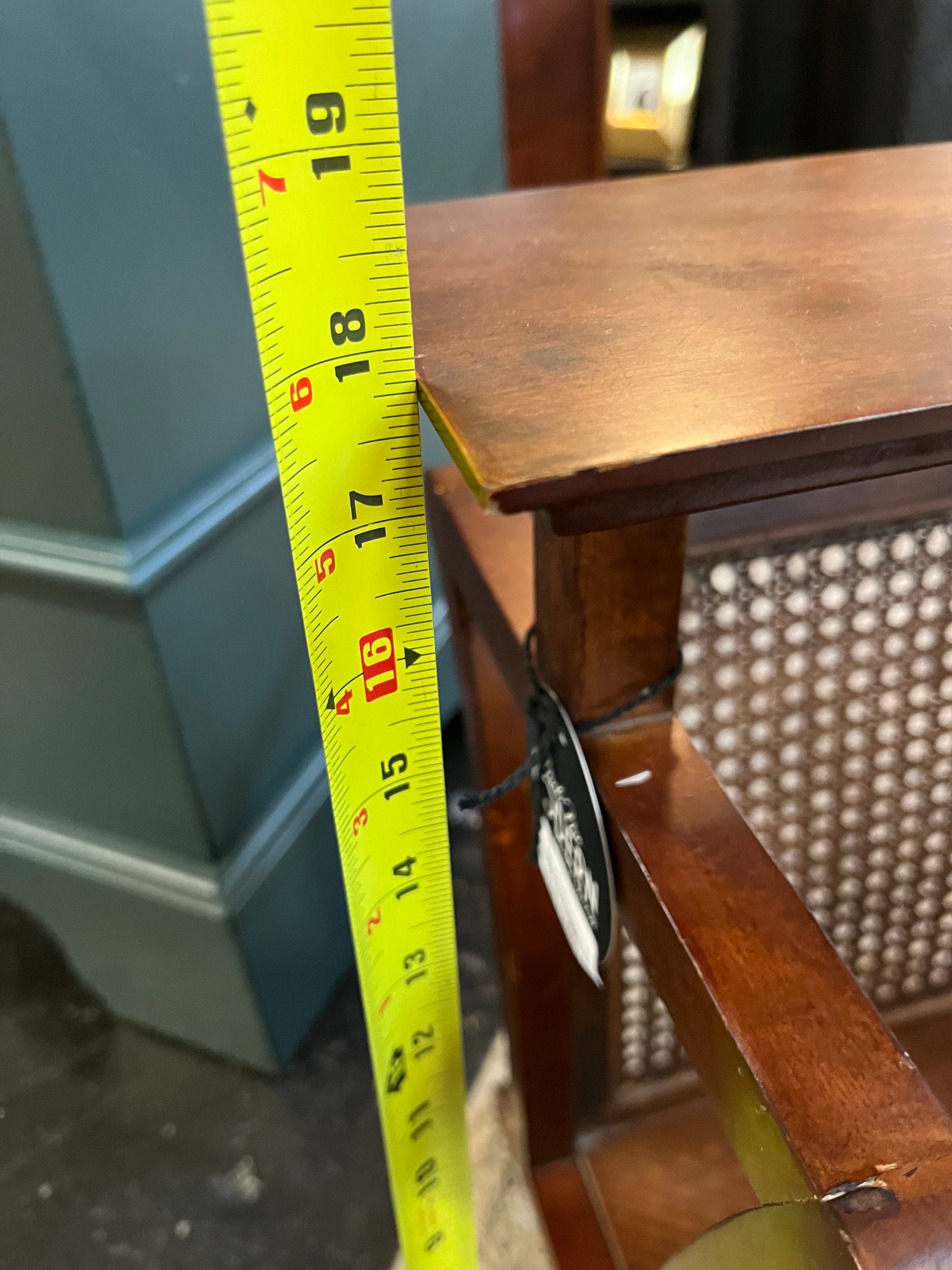 Wood and Cane Magazine Holder