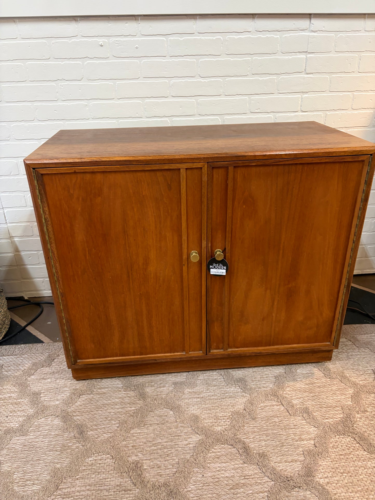 Mid Century Walnut Cabinet  Dimensions by West Michigan Furniture Co