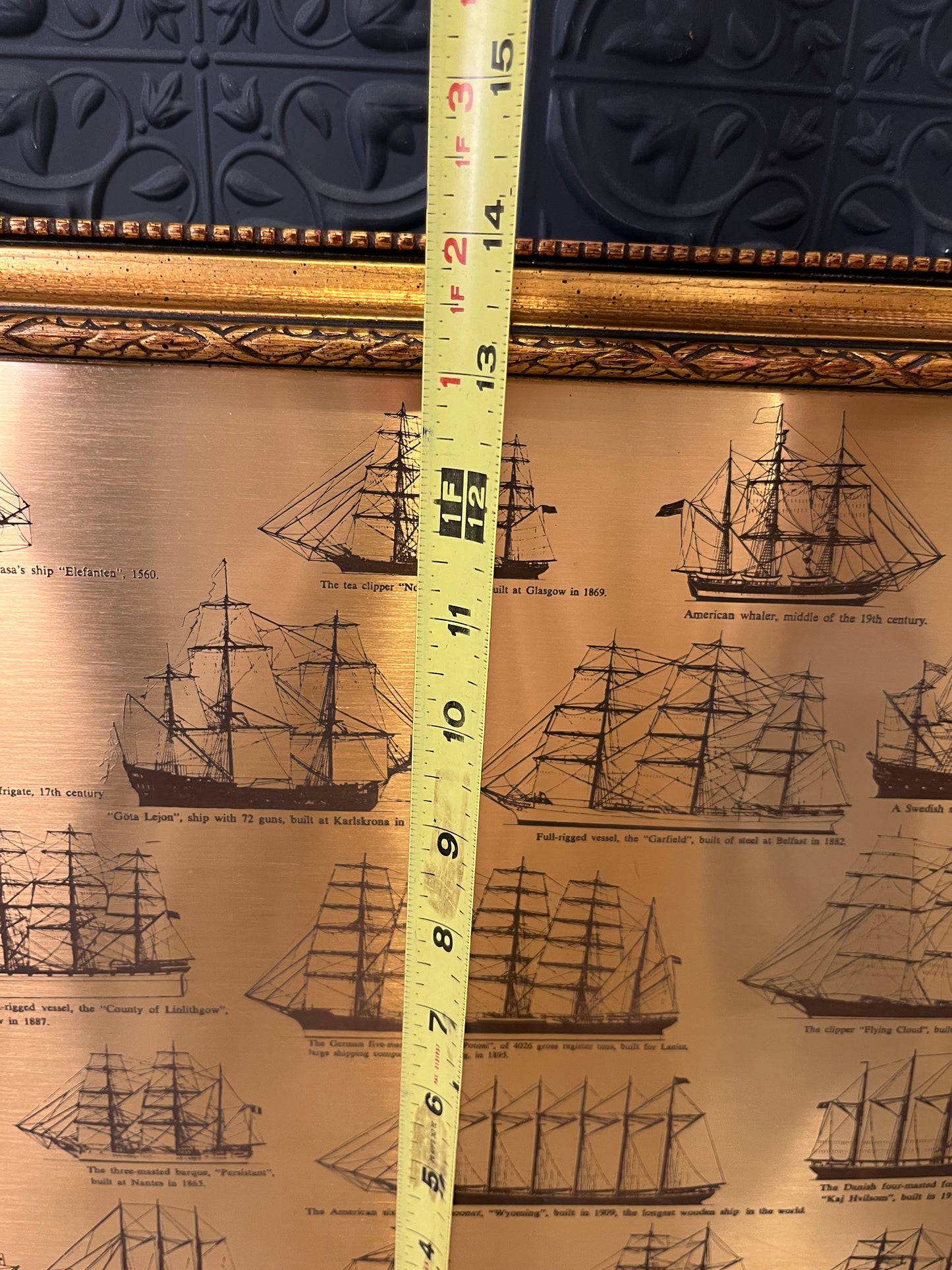 Brass Framed Sailing Vessels