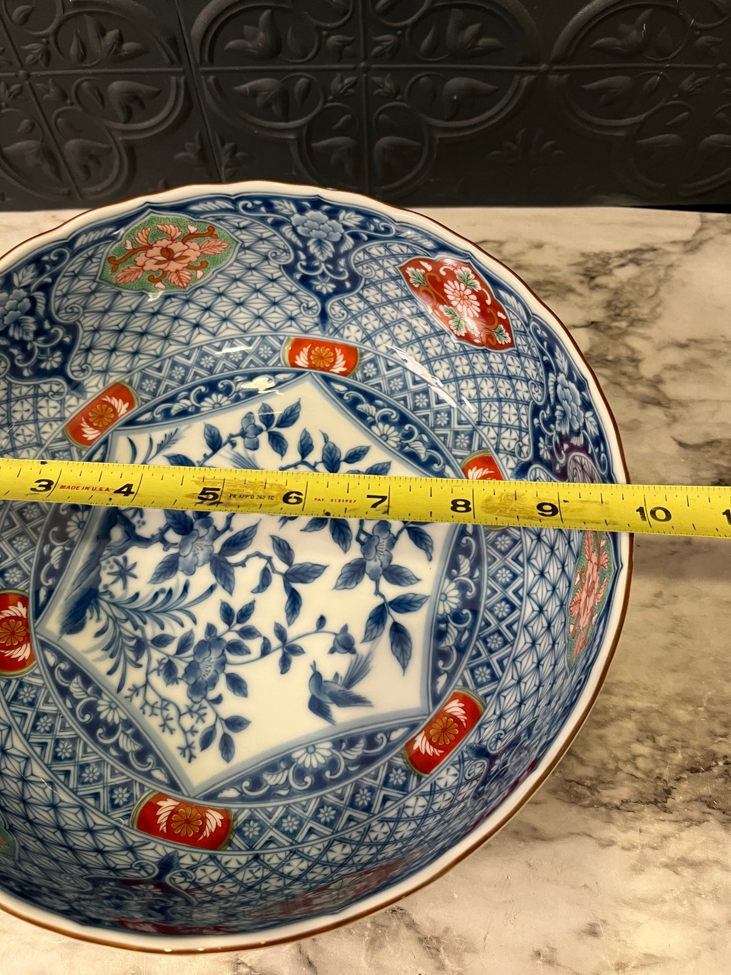 Vintage Imari Japanese Bowl Large