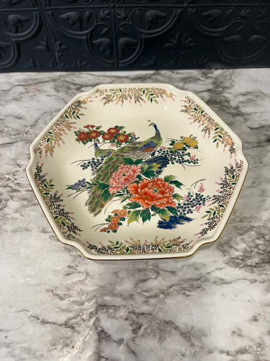 Vintage Japanese Hexagon Plate