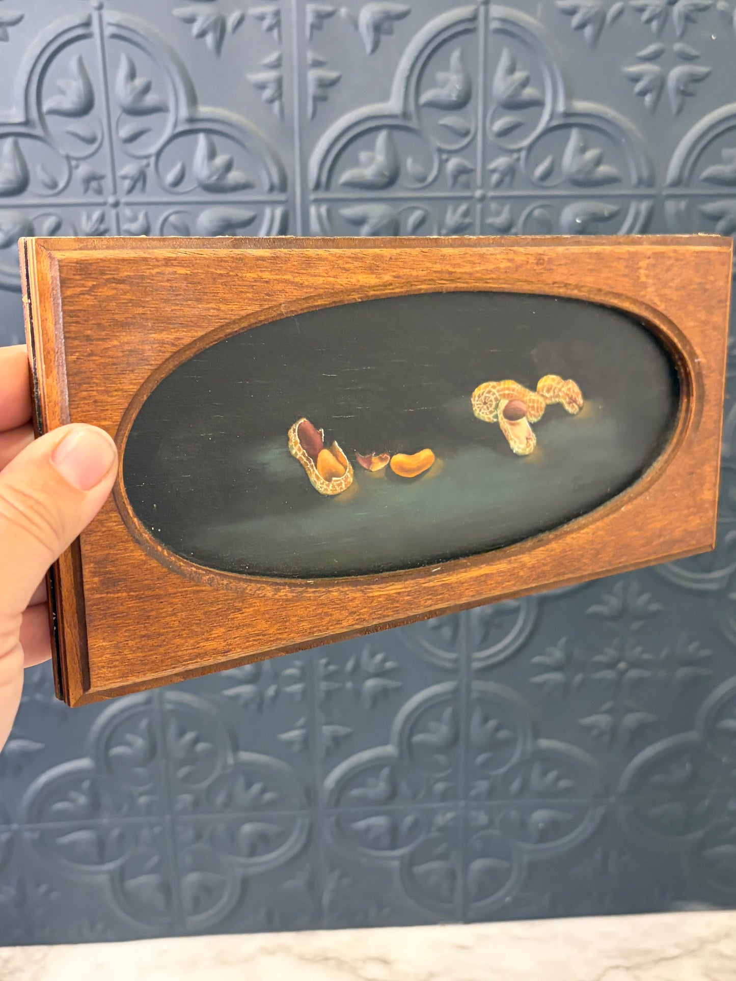 Peanut Painting on Wood