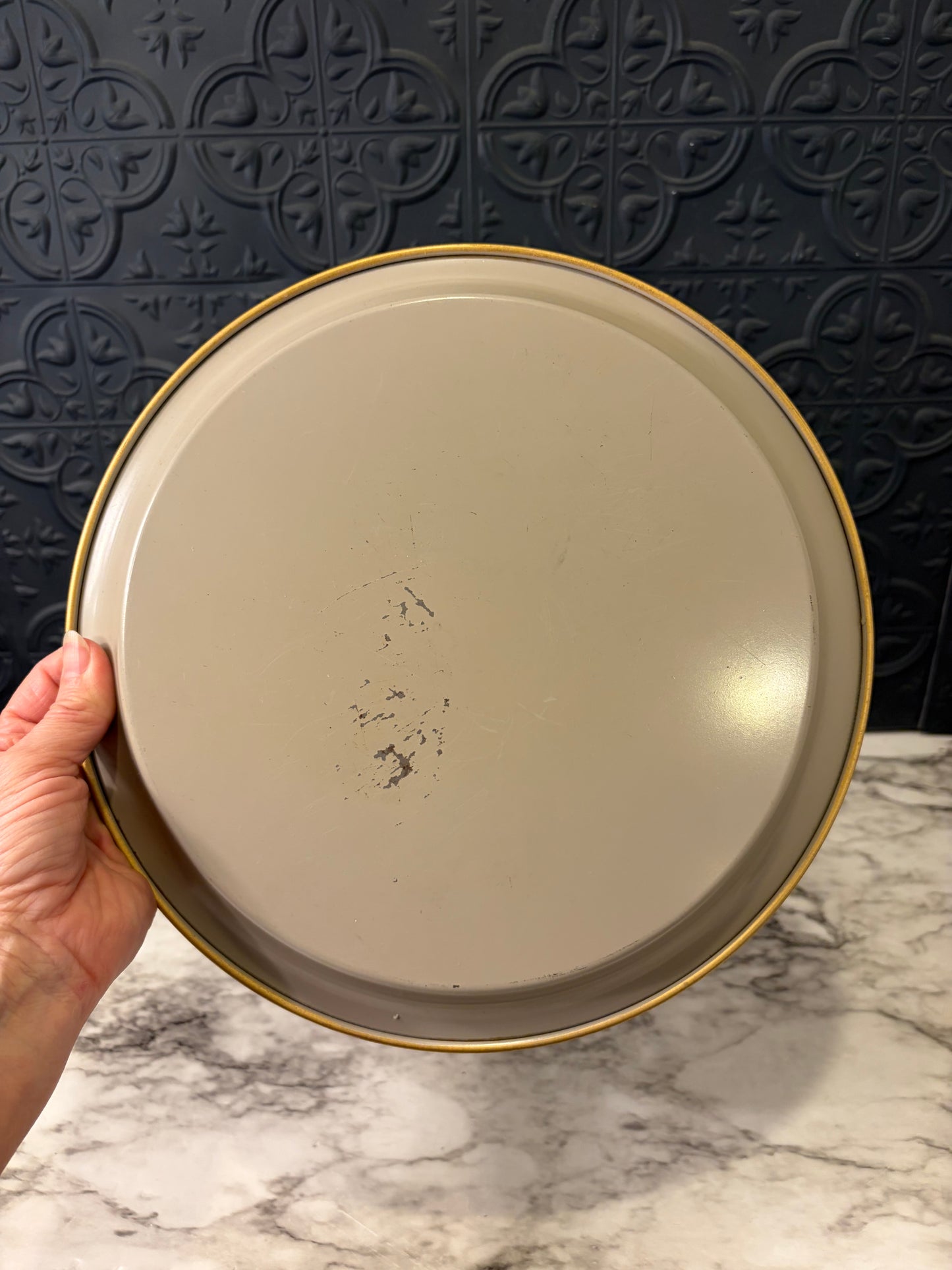 Hand Painted Tray with Grapes