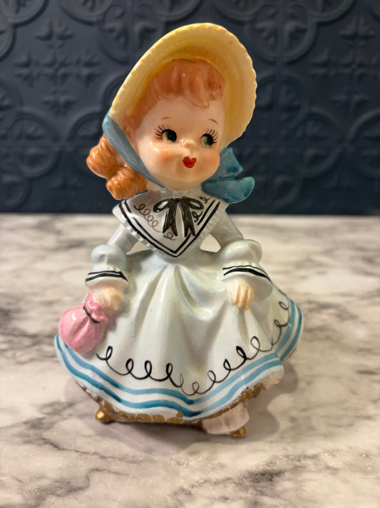 Little Girl with Pink Purse Planter