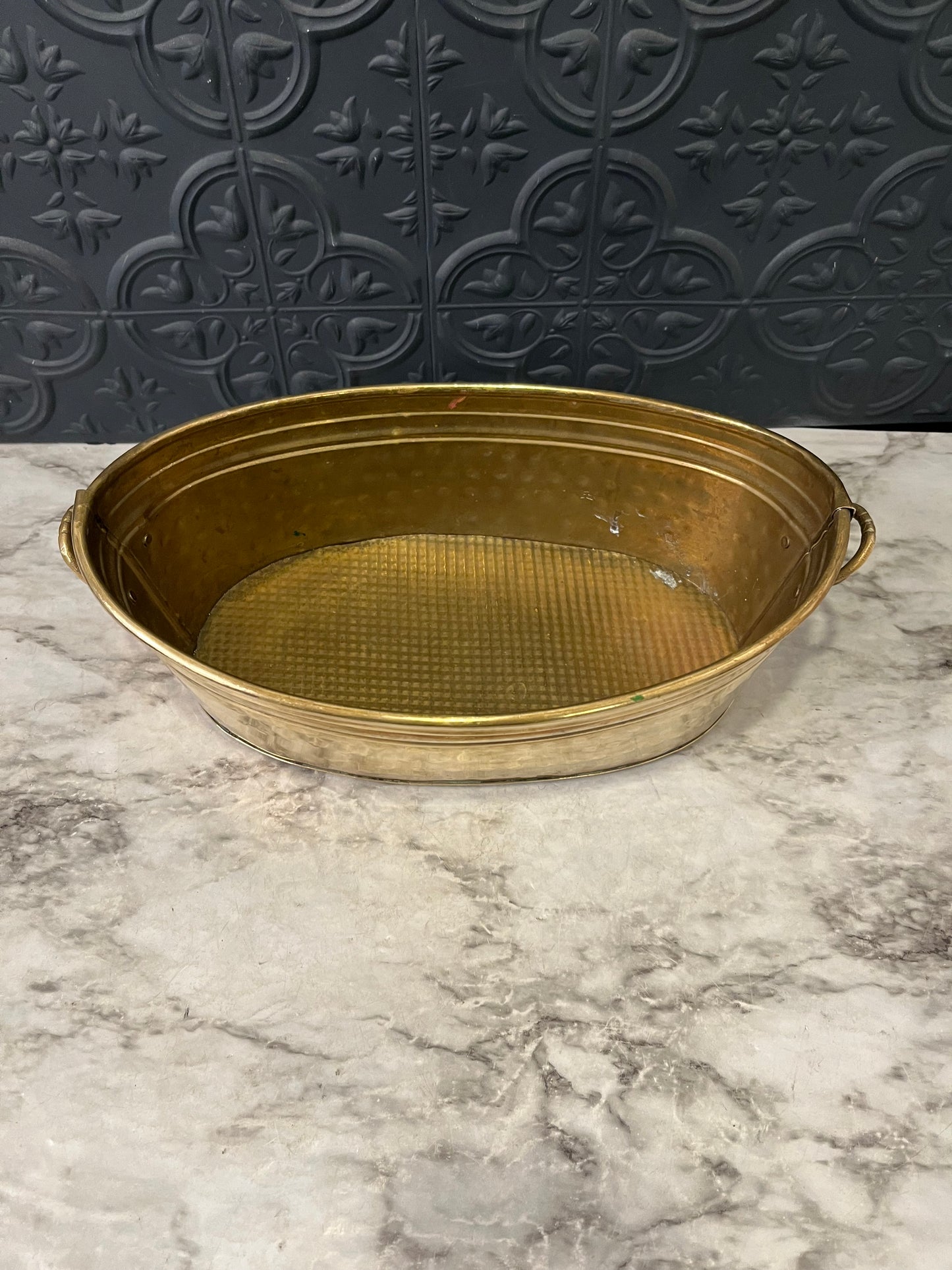 Brass Boat Planter
