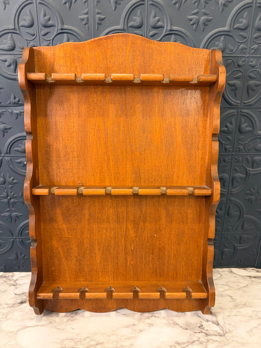 Wooden Spoon Holder Wall Hanging 16"