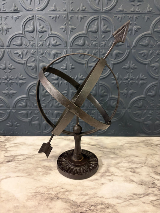 Open Metal Sphere with Arrow
