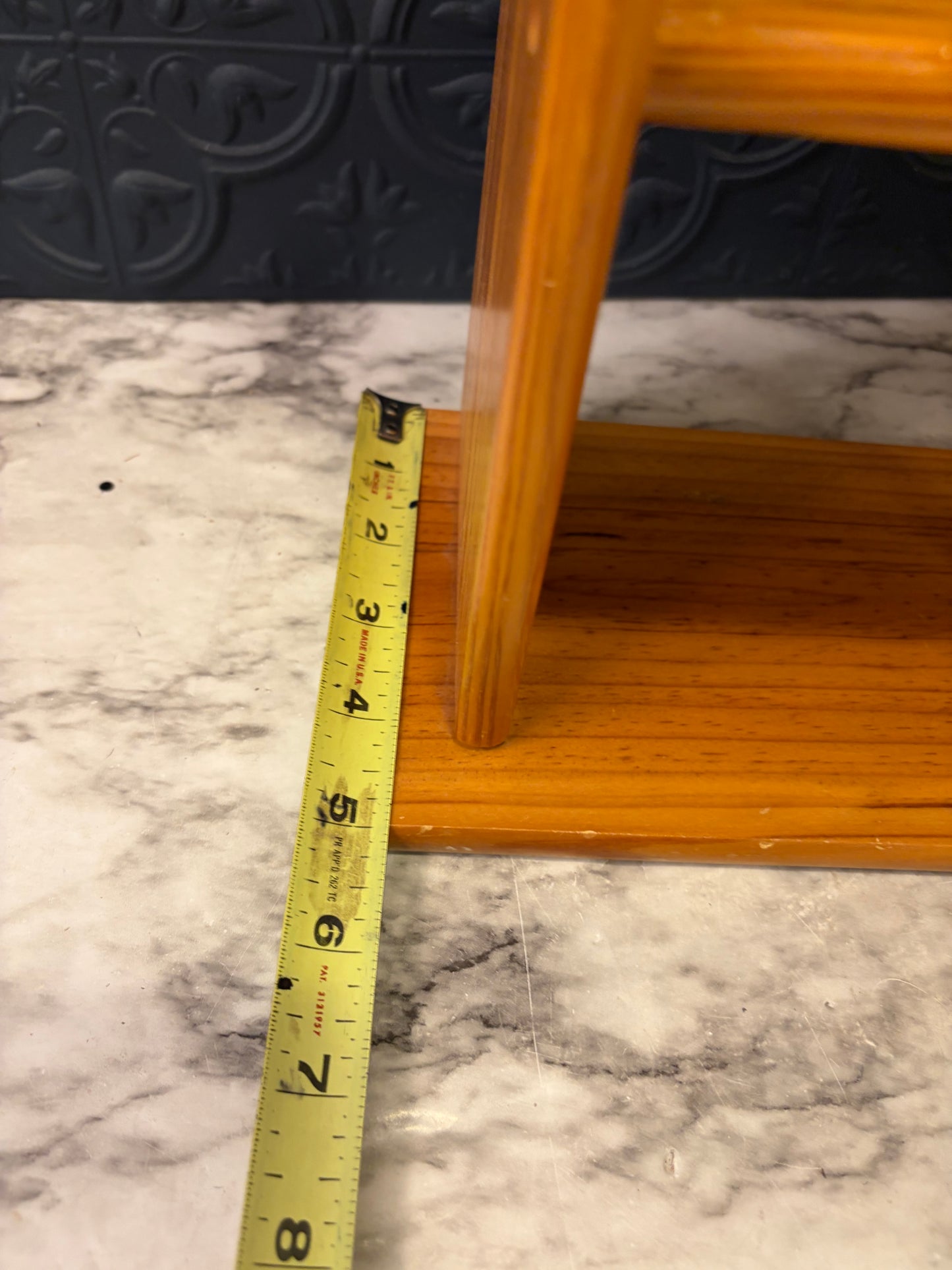 Light Wood Triple Trinket Shelf