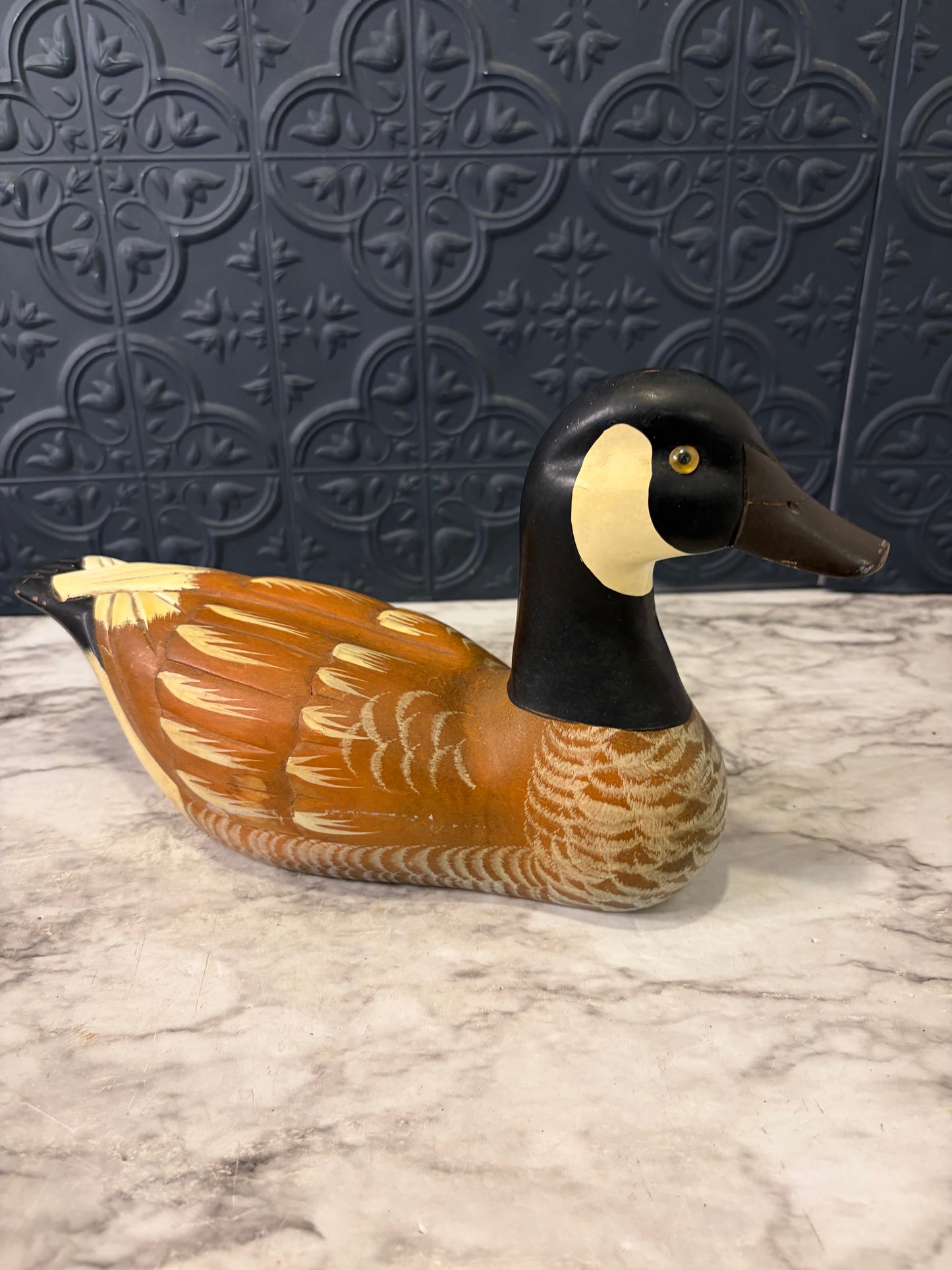 1980s Wood Goose