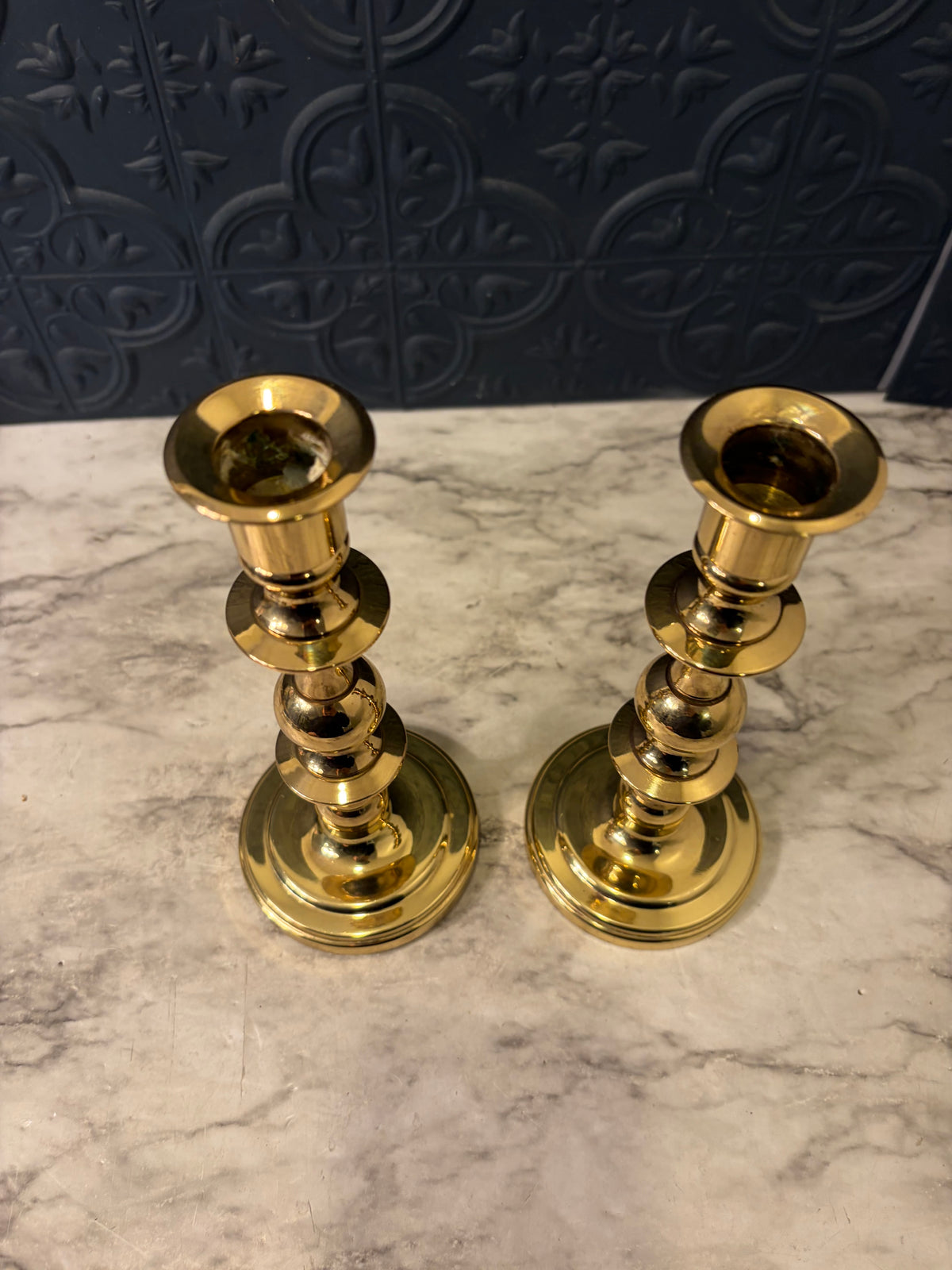 Baldwin Brass 7.5" Candlestick Pair