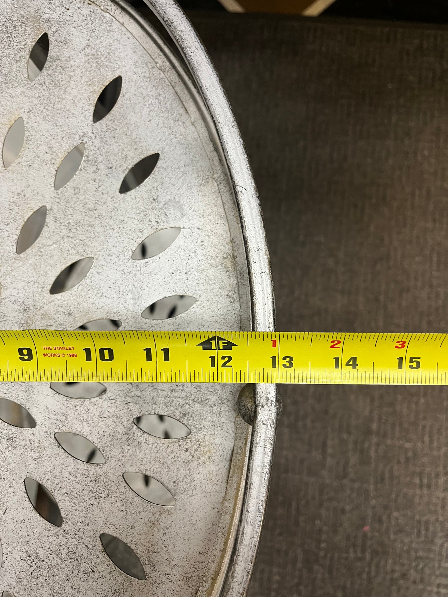 Two Tier Metal Plant Stand with Cutouts