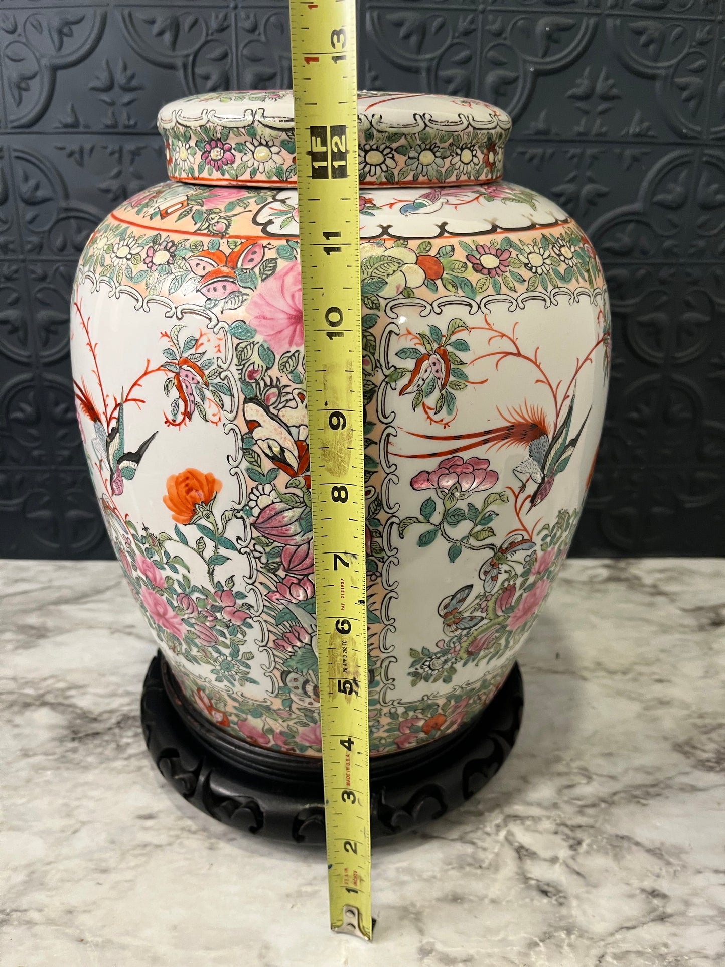 Chinese Rose Ginger Jar