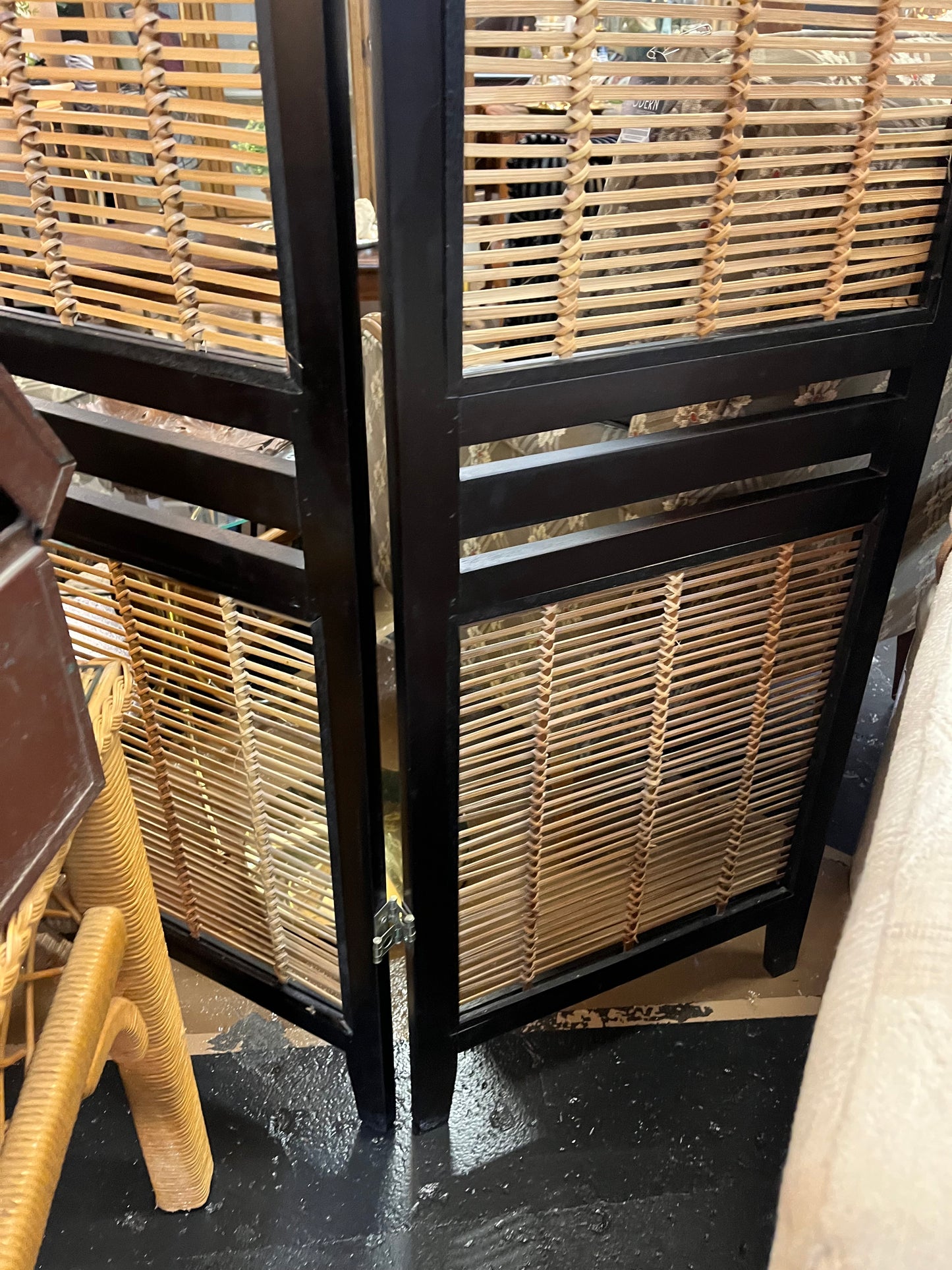 Bamboo Screen with Black Trim