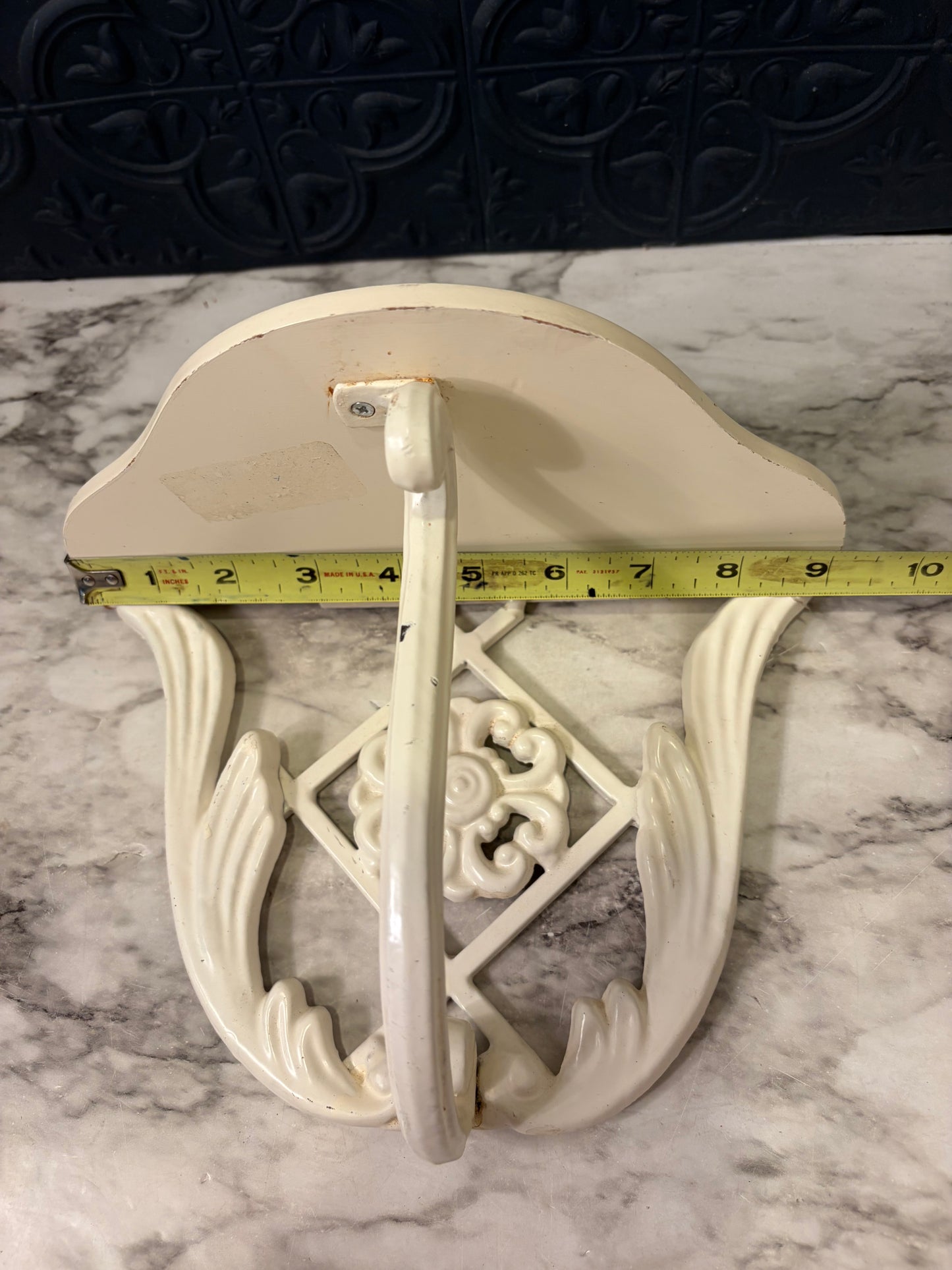 White cast Iron Wall Shelf