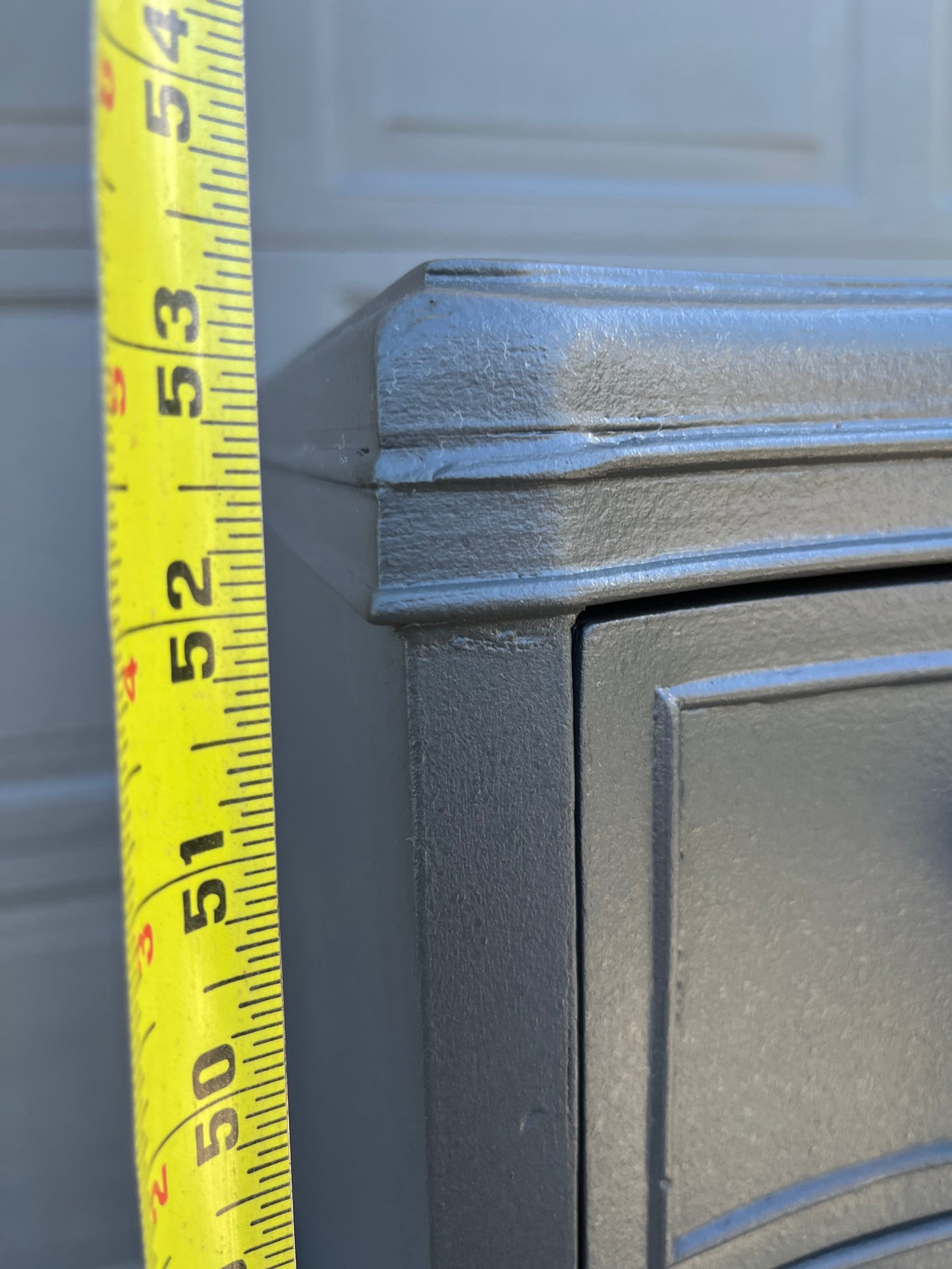 Dark Grey Vintage Tallboy Dresser