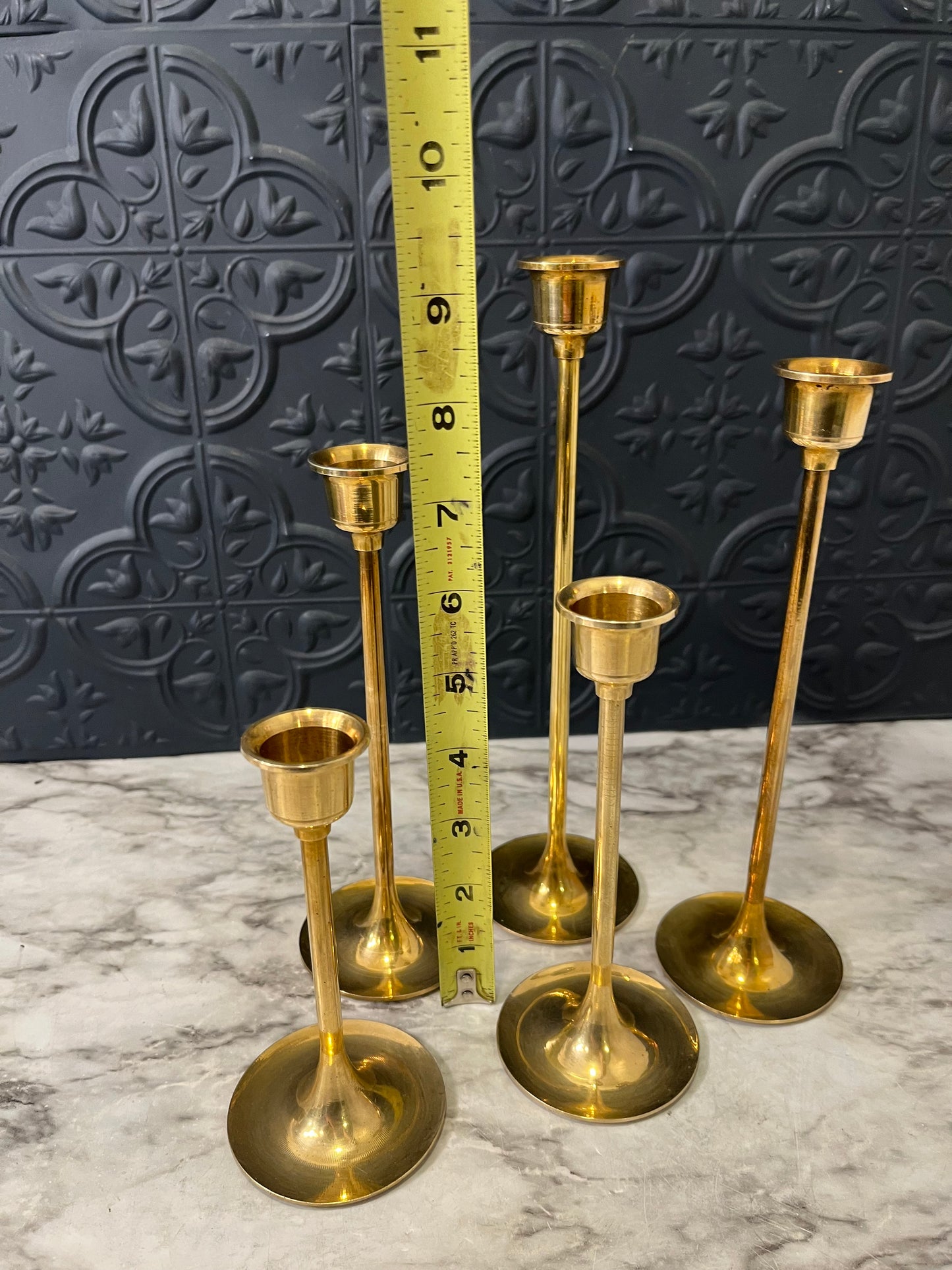 Set of 5 Skinny Candlesticks