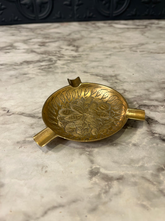 Mini Etched Brass Ashtray
