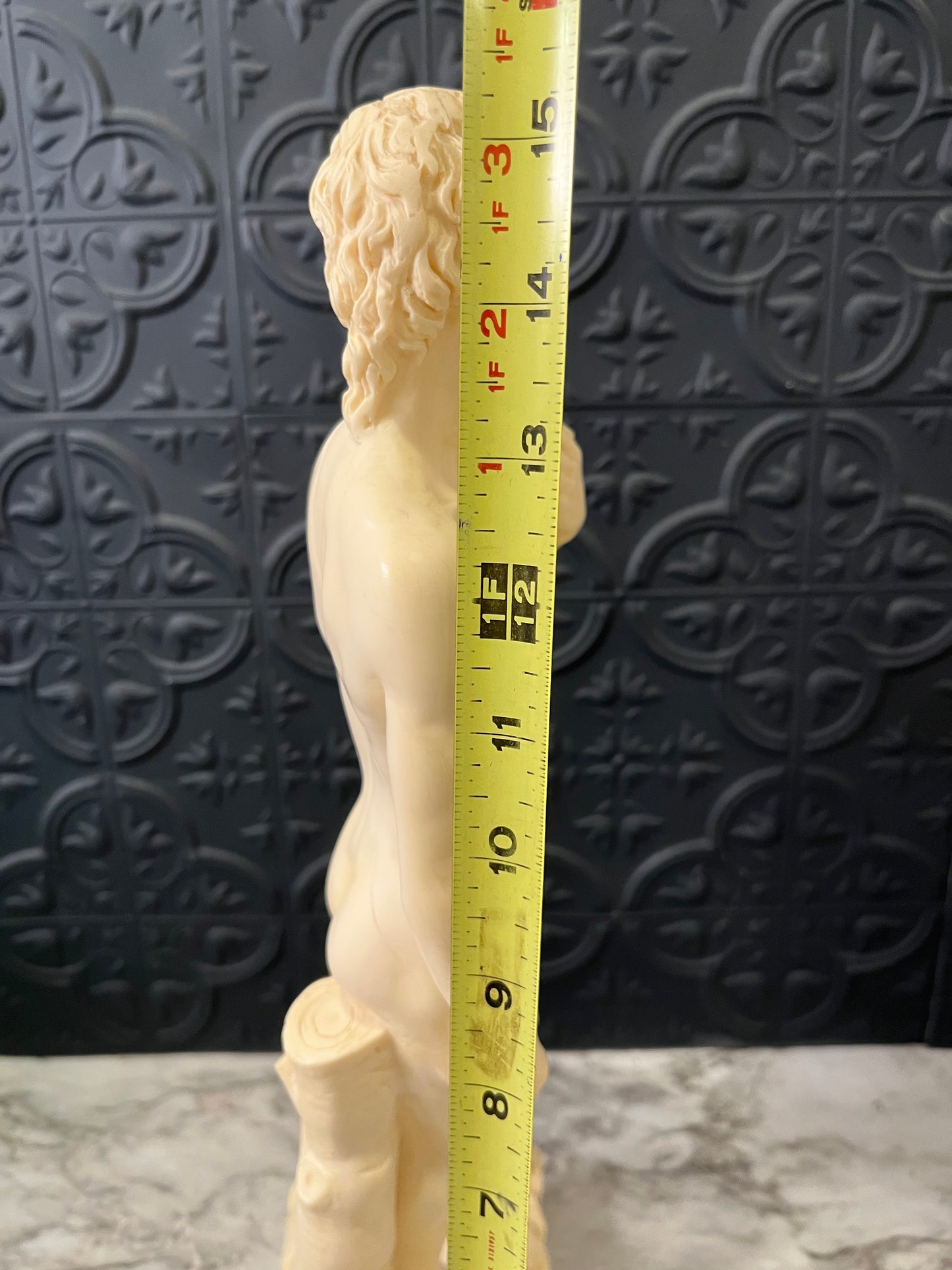 A Santini David Resin Sculpture