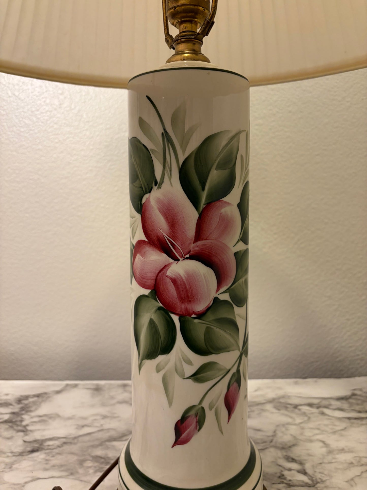Porcelain Floral Lamp Base