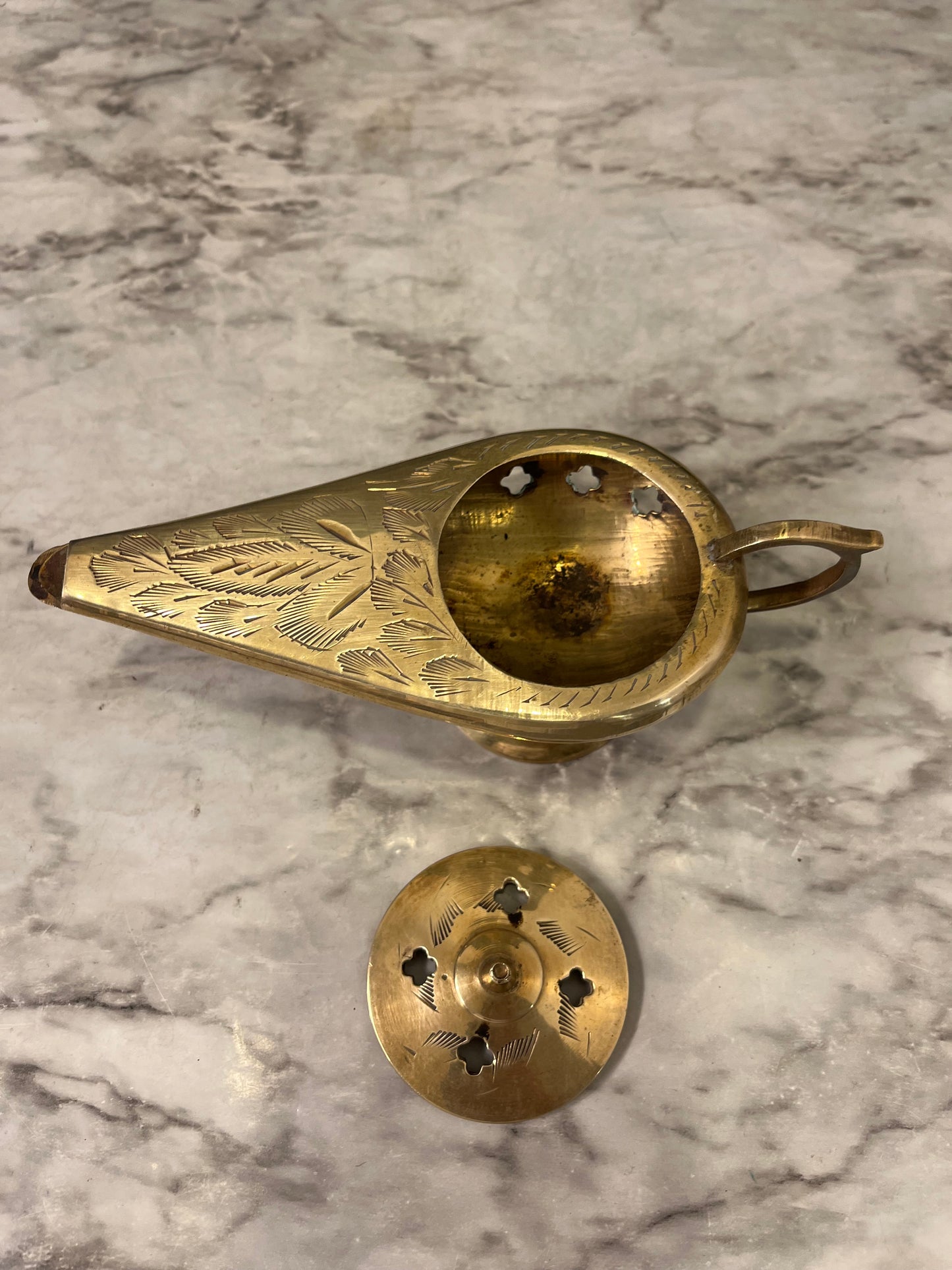 Brass Genie Lamp Incense Burner