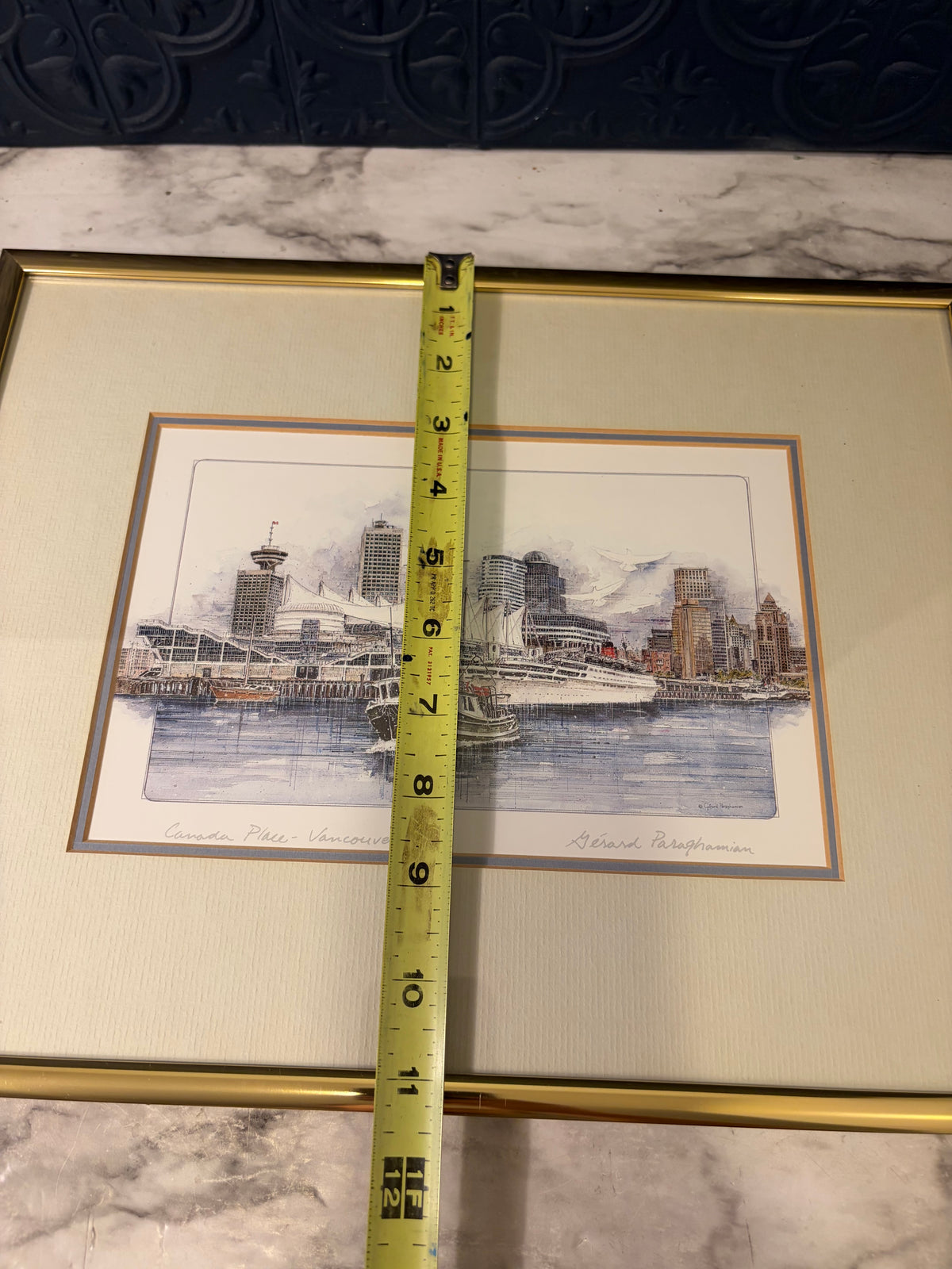 Print of Vancouver Framed