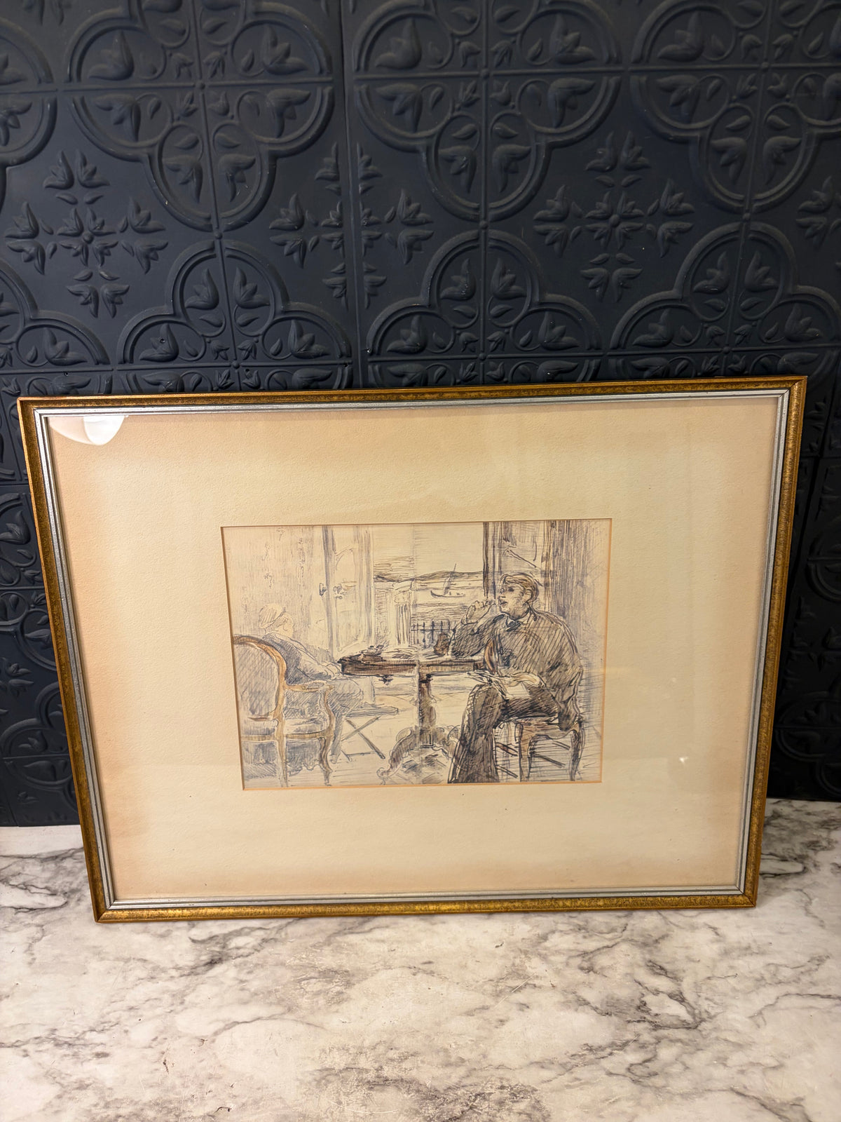 Seaside Villa Print Framed by Edouard Manet