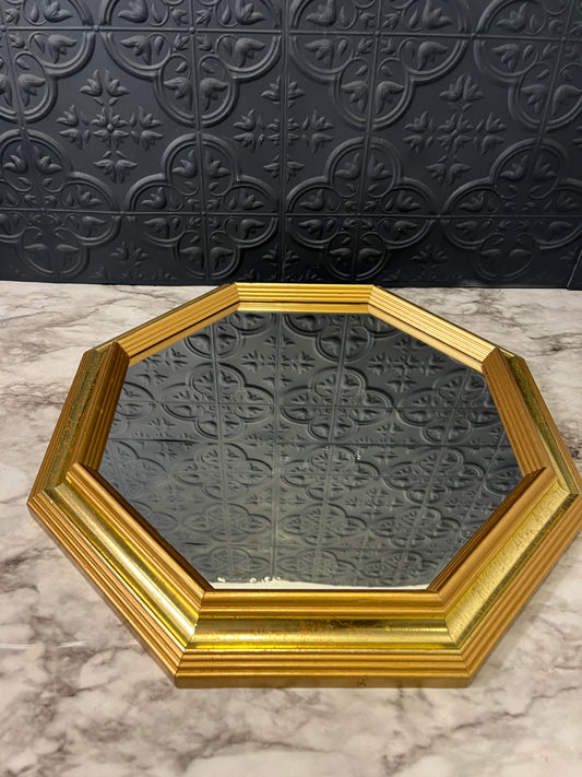 Octagon Gold mirror 14.5"