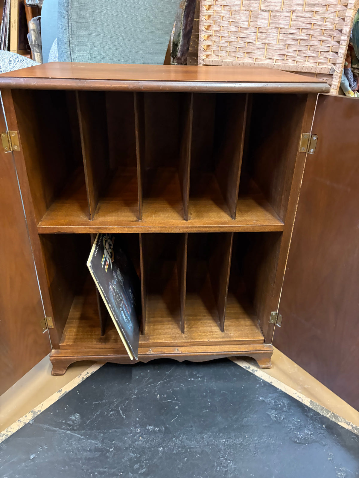 Mid Century Record Cabinet 30 x 24.5