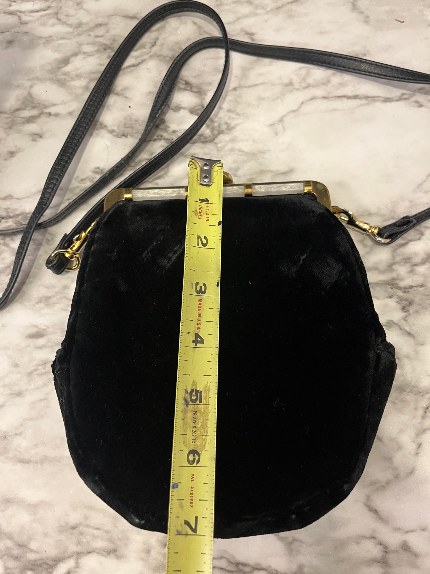 Garay Black Velvet Clutch