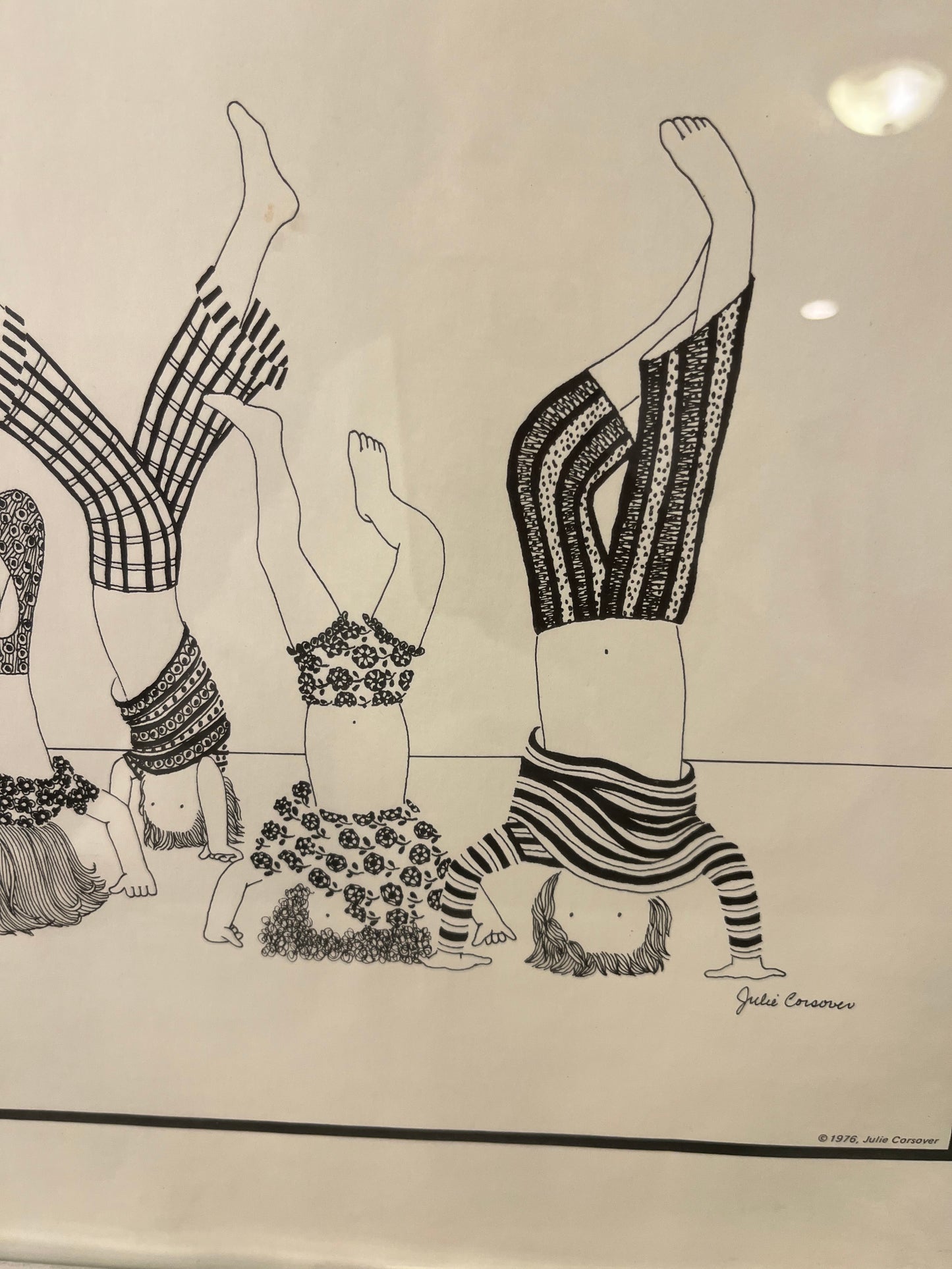 1976 Headstand Print by Julie Corsover