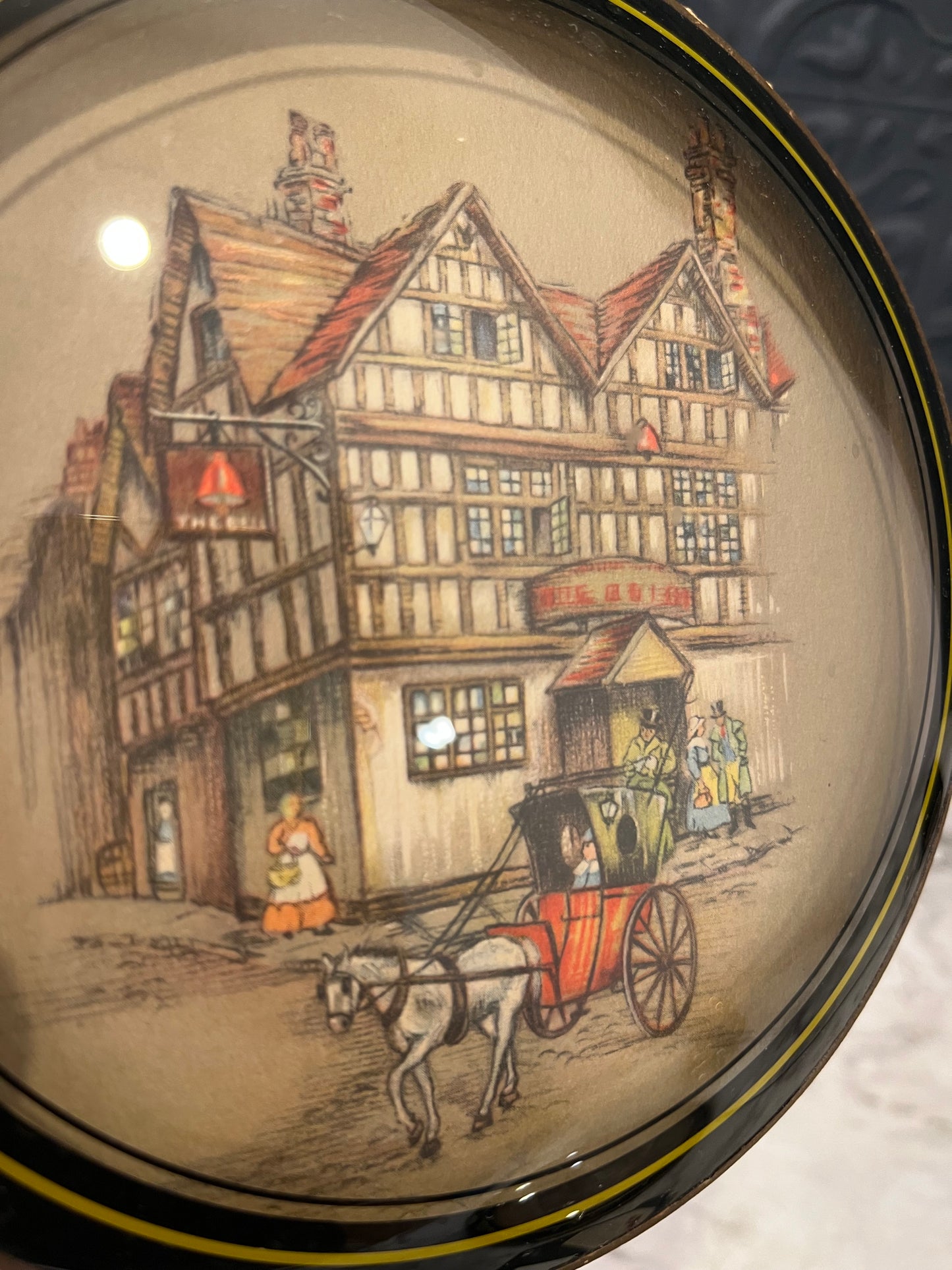 The Bell Inn Hanging Convex Glass