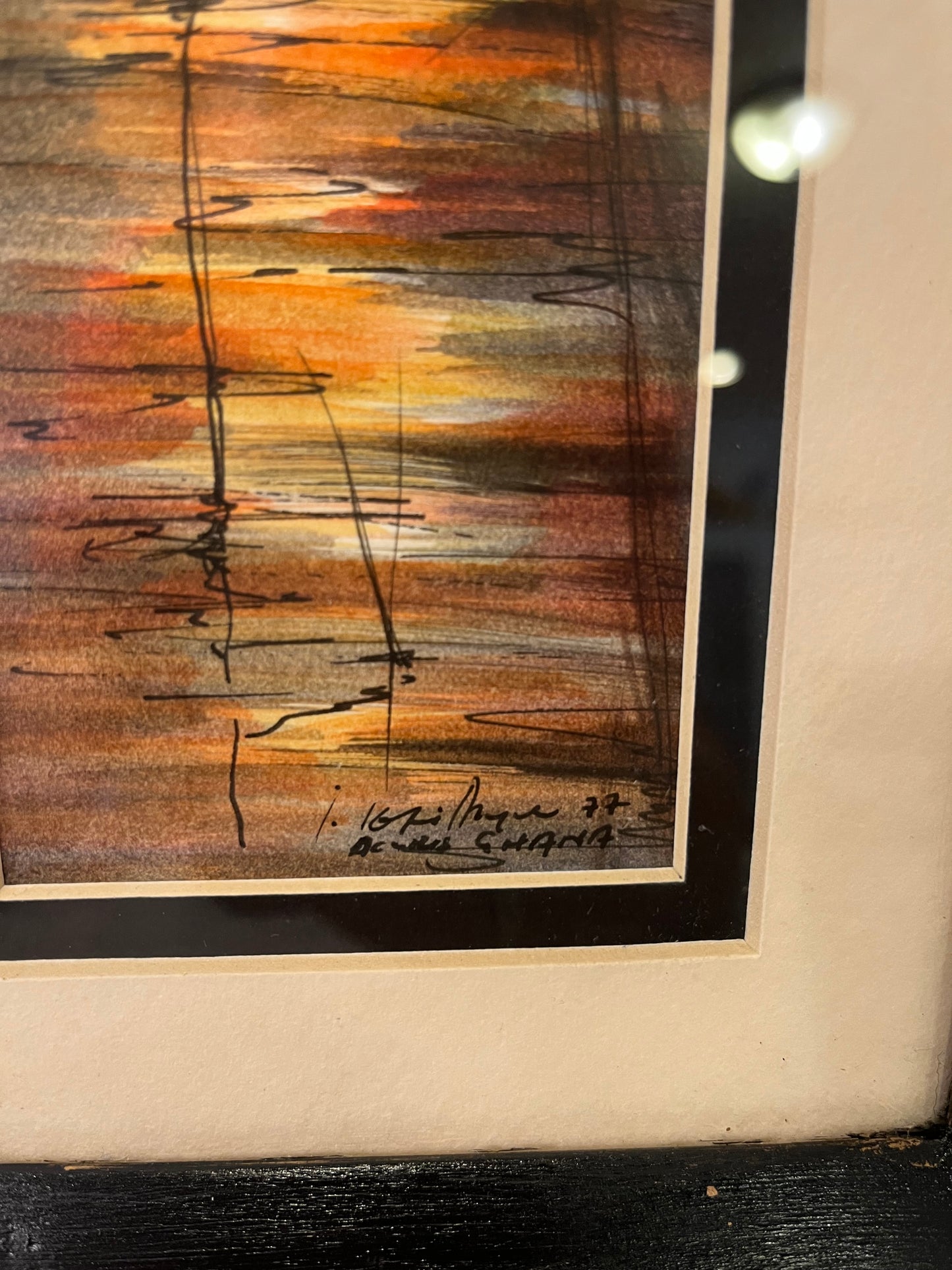 Origin Sunset Artwork from Ghana