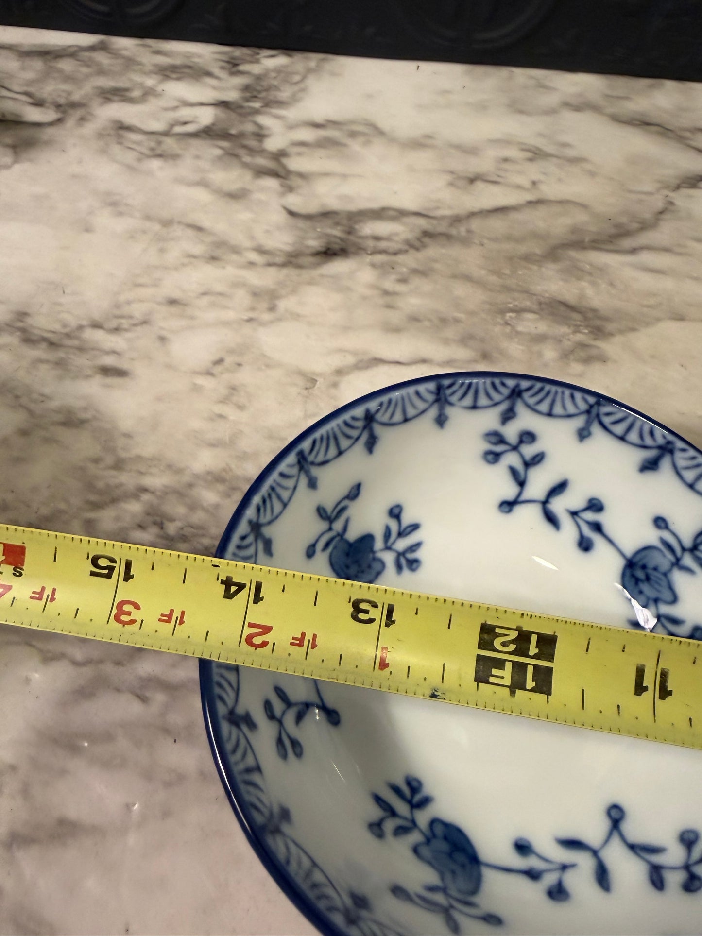 Triple Blue and White Serving Bowls