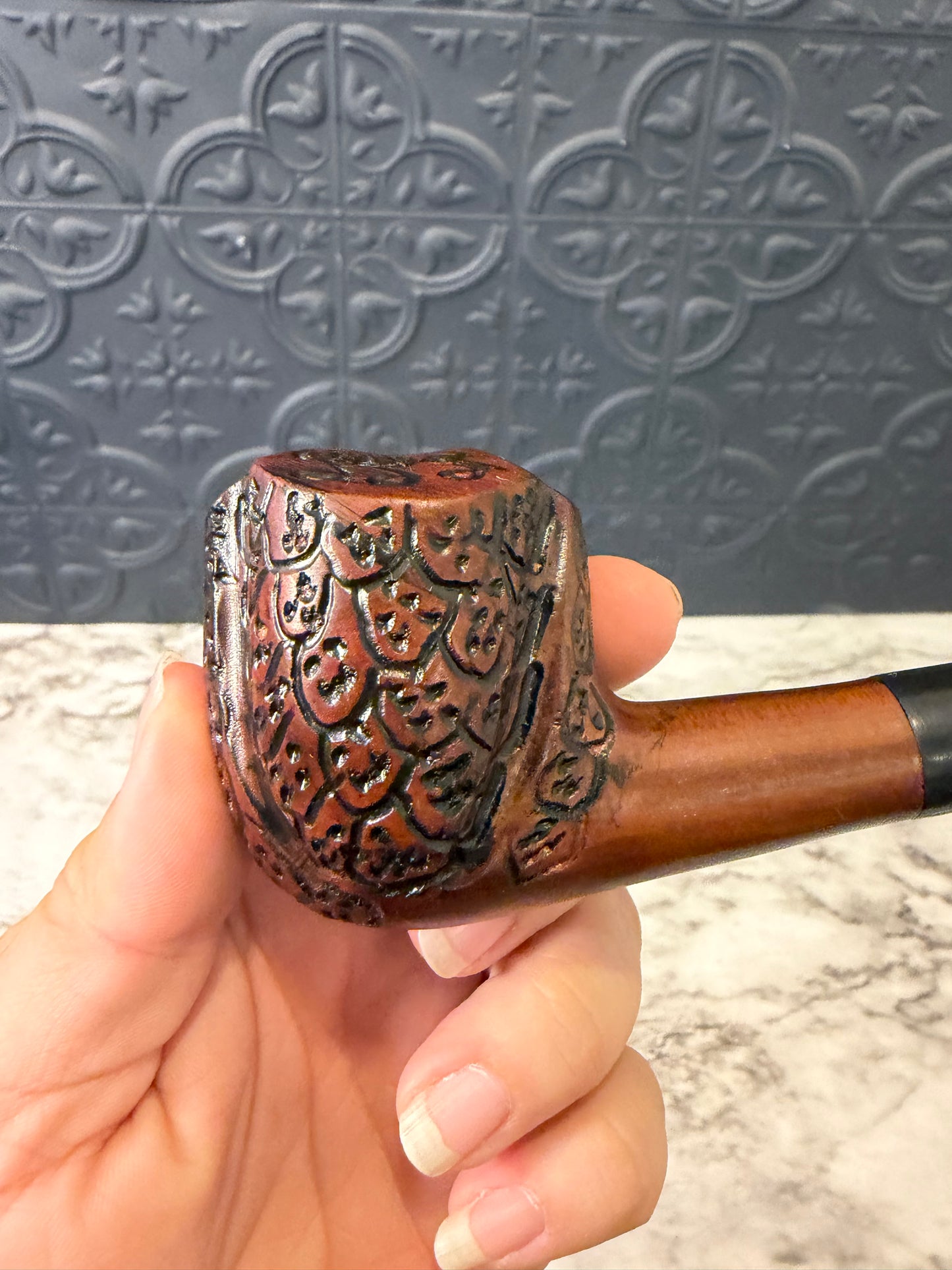 Carved Wood Pipe