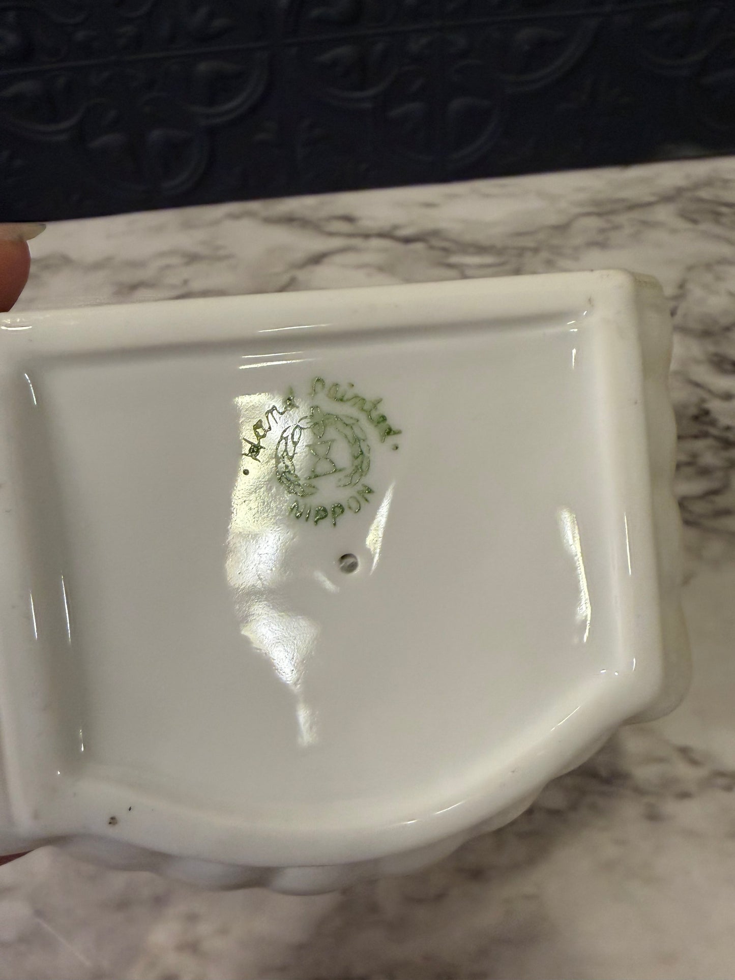 Nippon Porcelain Brush Soap Holder