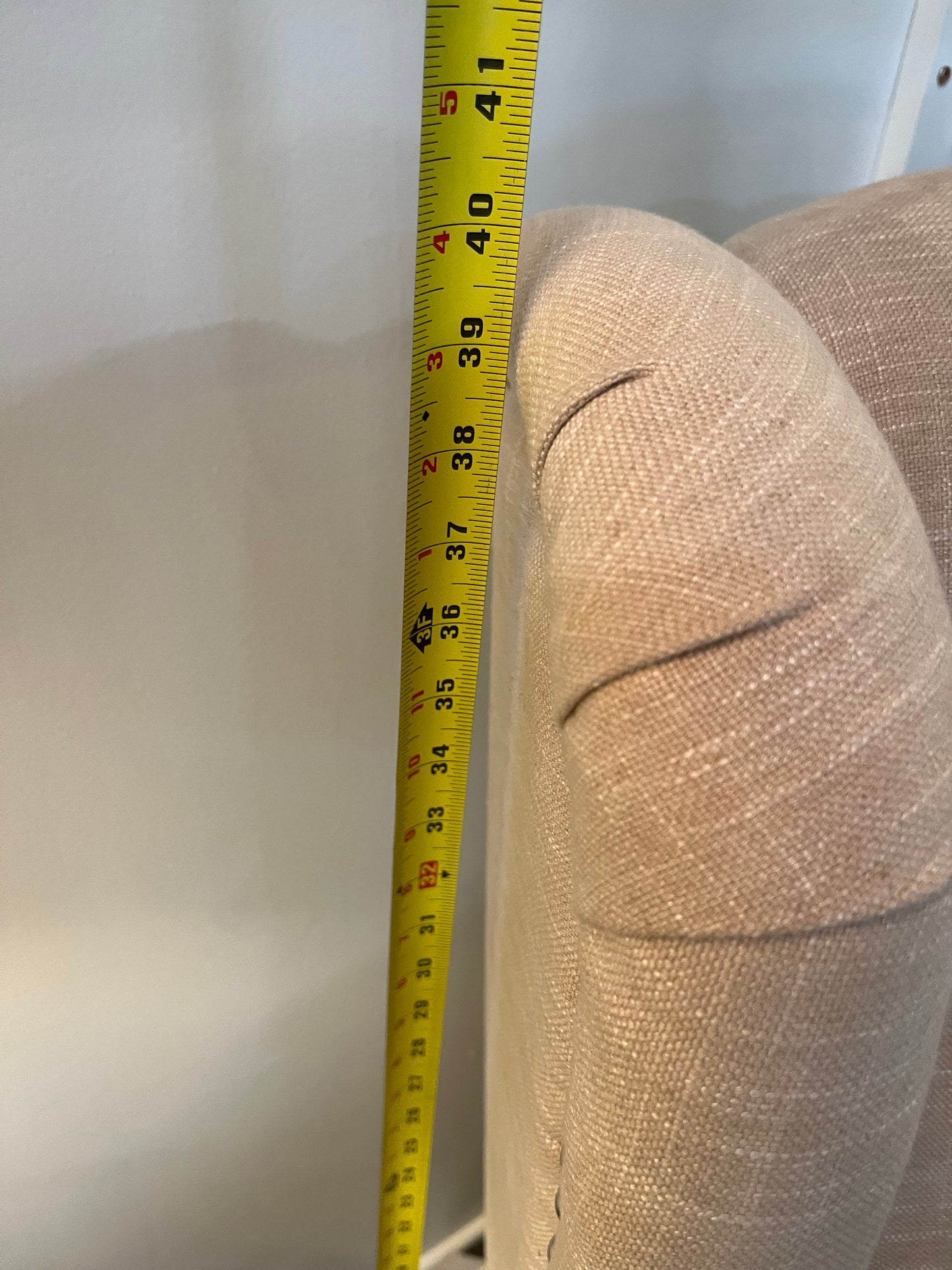 Cream Tufted Recliner