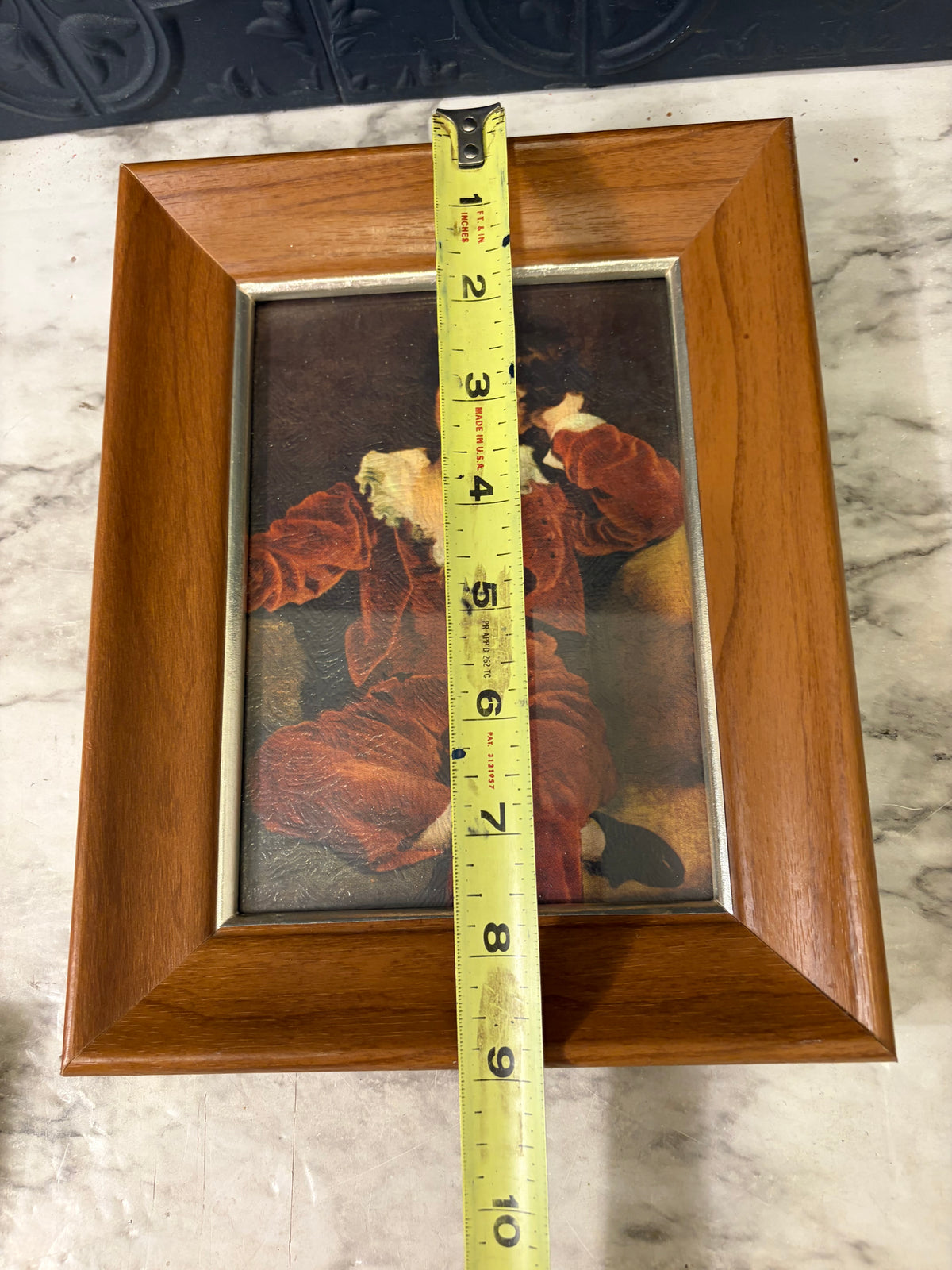 The Red Boy  Print on Board Framed
