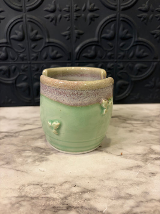 Seafoam Green Studio Pottery Sponge Holder