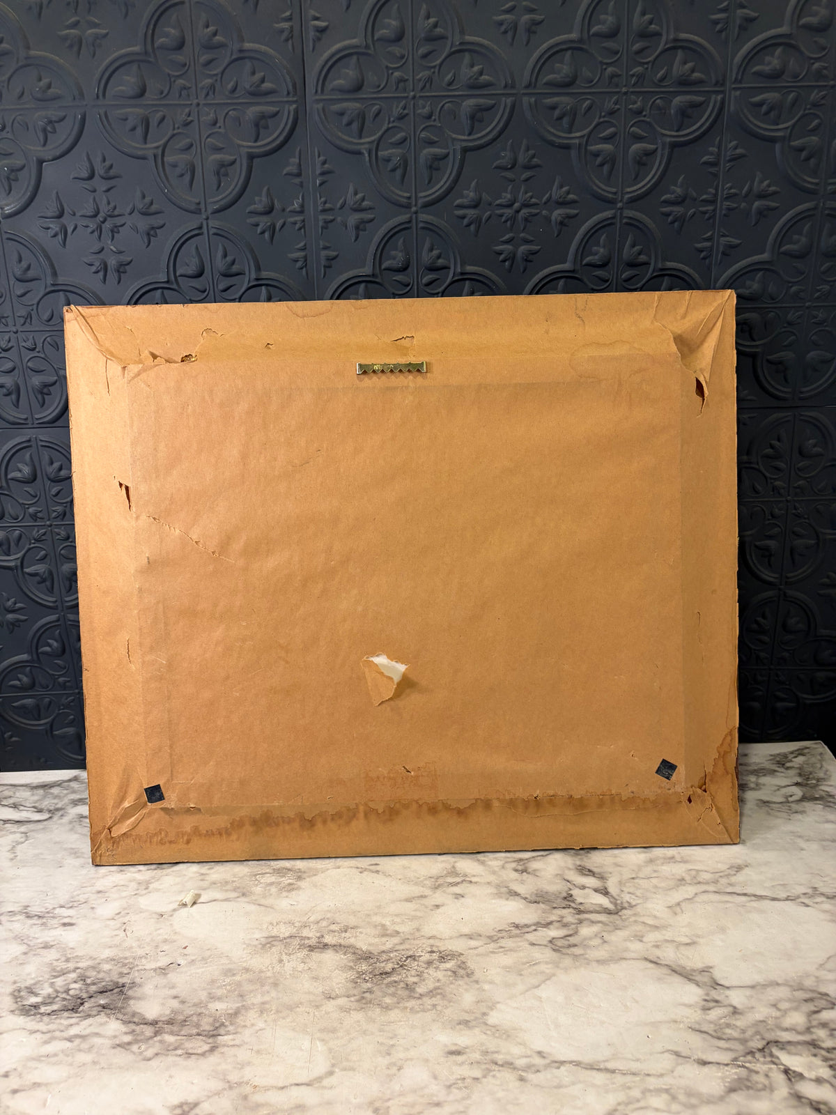 19.5 x 16.5 Gold Ornate Frame with Antique Family Photo