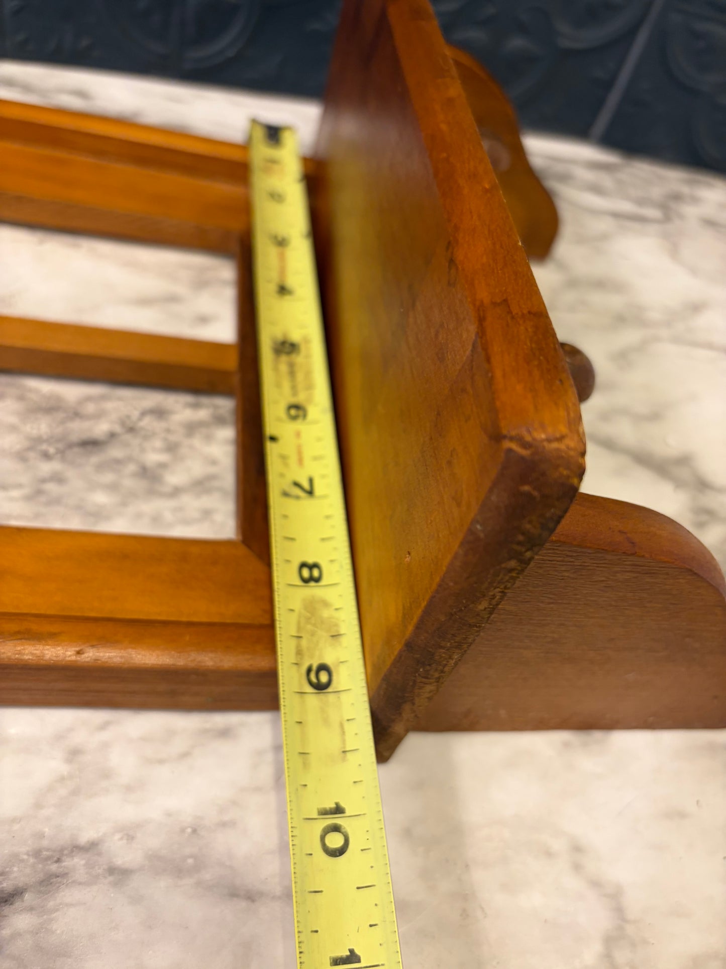 Wood Window Shelf with Heart