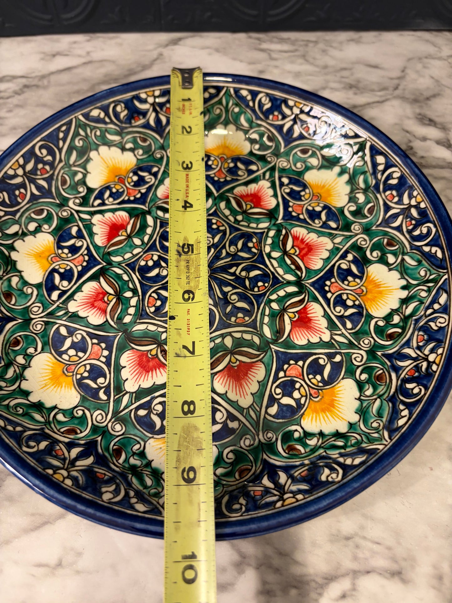Hand Painted 9.75" Turkish Plate