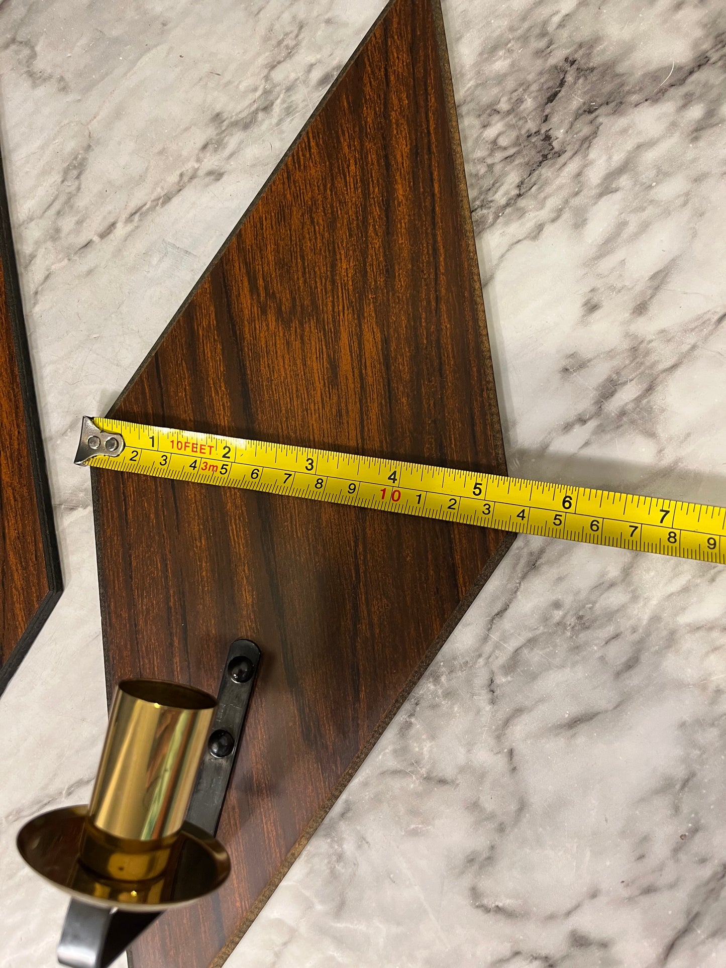 Diamond Laminate MCM Sconce x 2