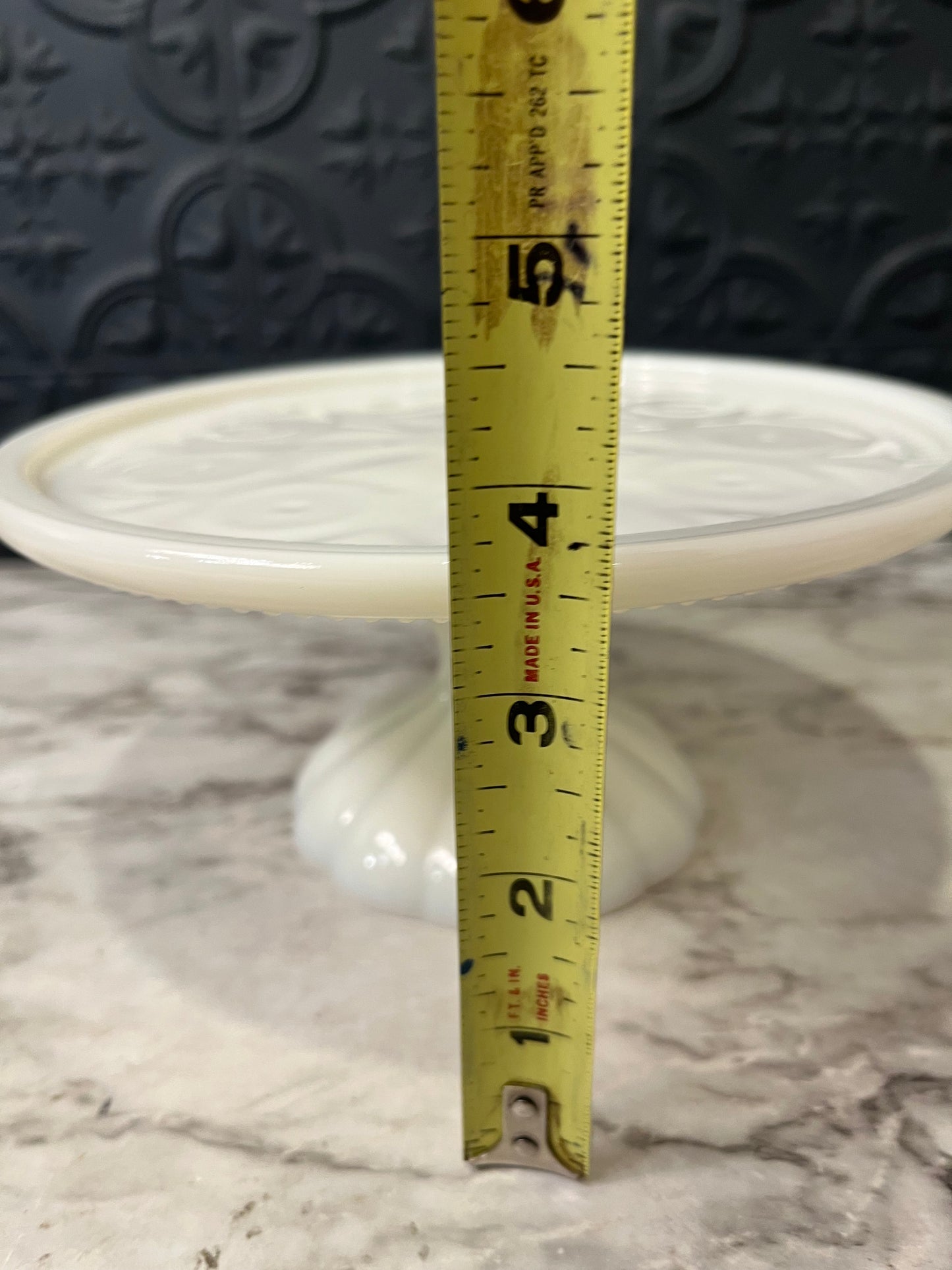 Small Milk Glass Cake Stand