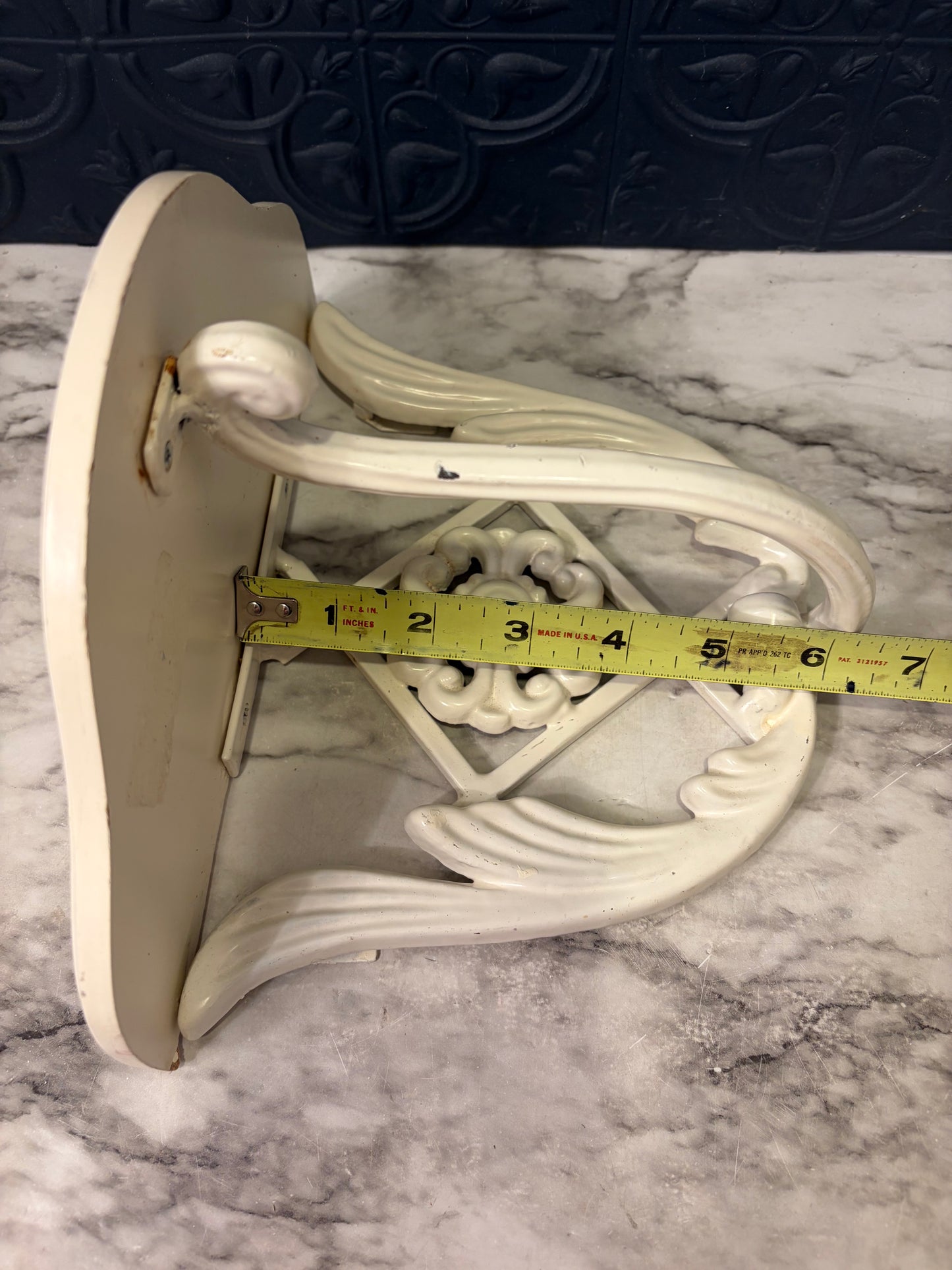 White cast Iron Wall Shelf