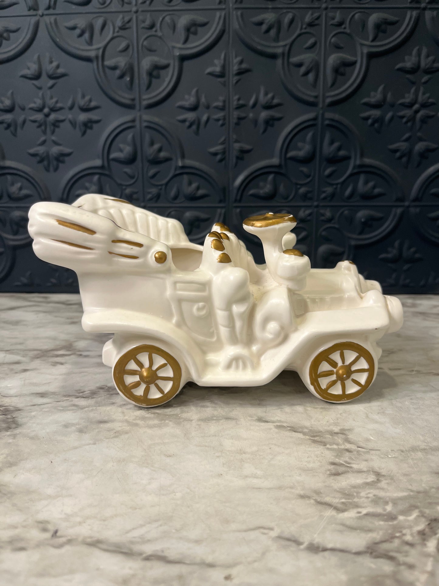 Vintage Model T Planter White