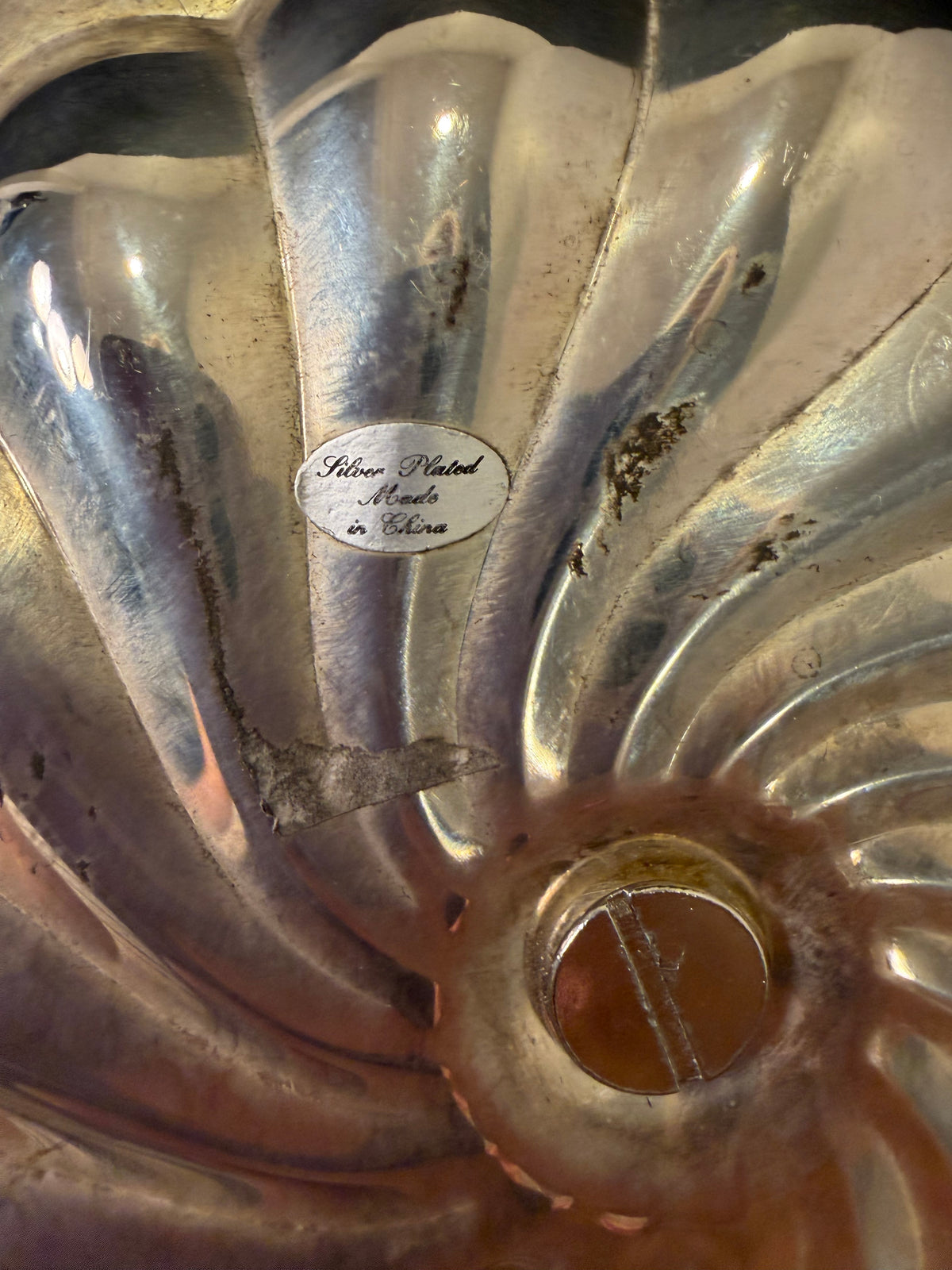Silver Plate Small Candy Dish with Handle