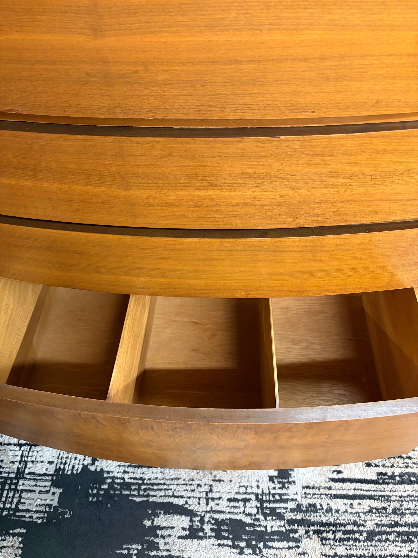 Mid Century 5 Drawer Tall Dresser