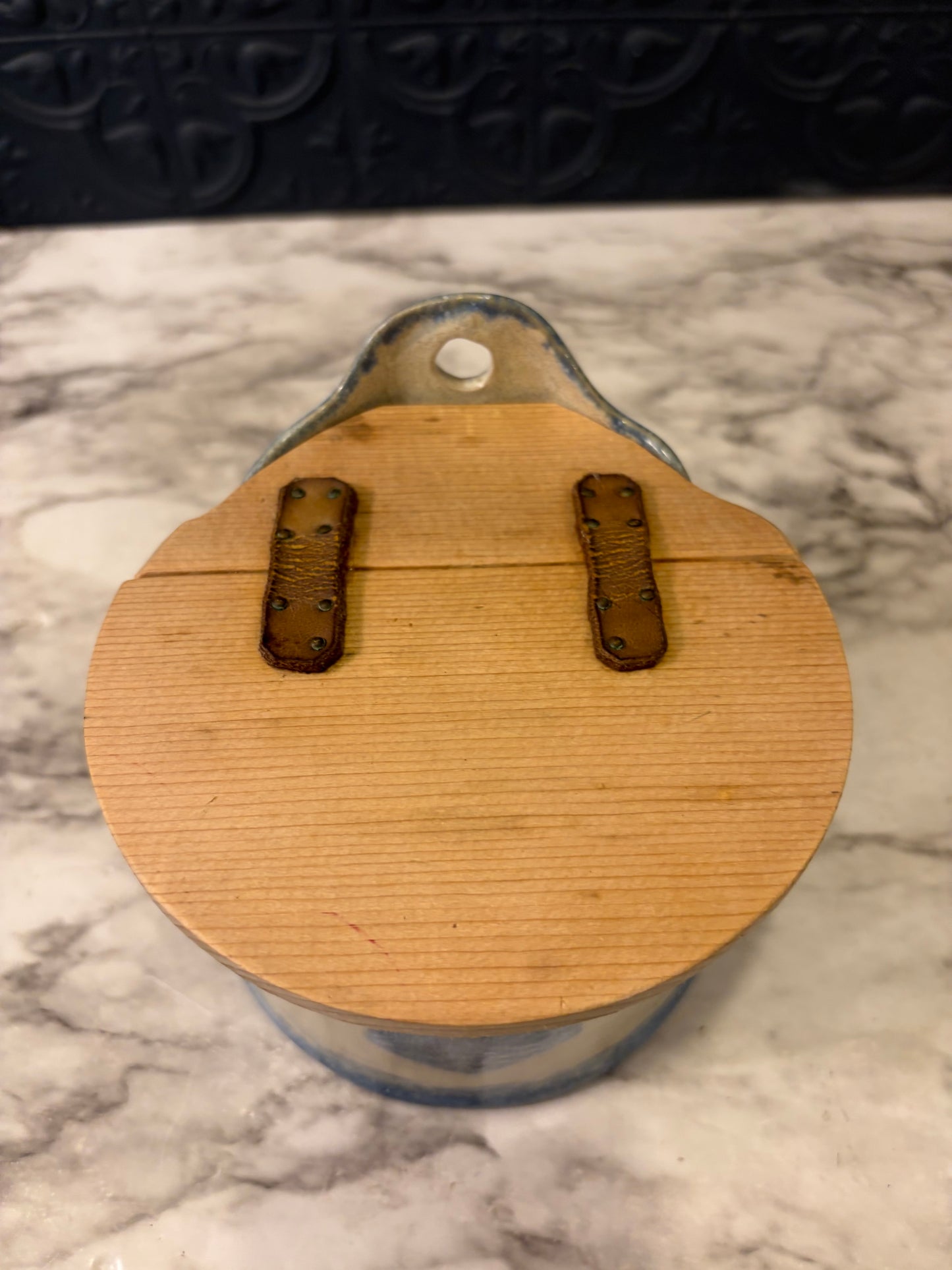 Pottery Salt Cellar with Heart